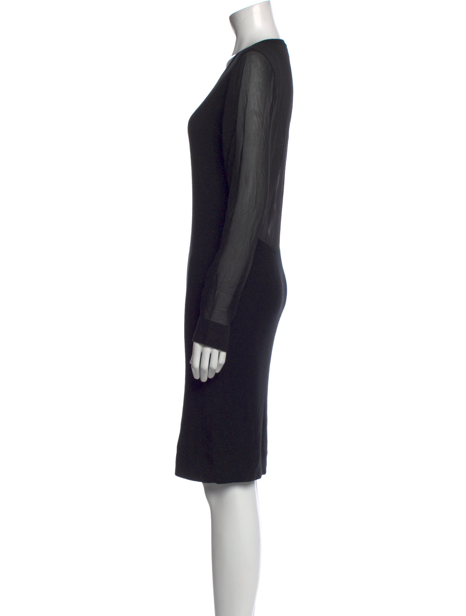 Max Mara Crew Neck Knee-Length Dress
