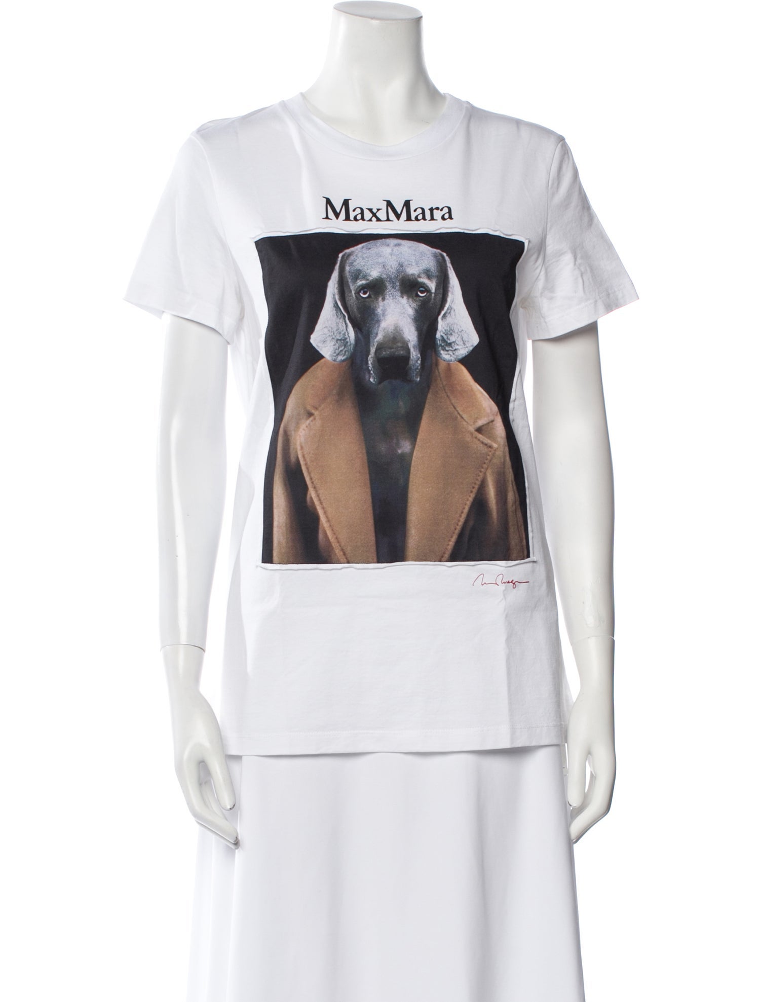 Max Mara Graphic Print Crew Neck T-Shirt