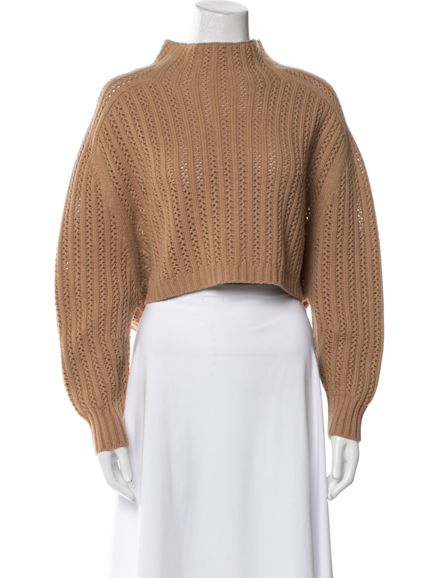 Max Mara Wool Mock Neck Sweater