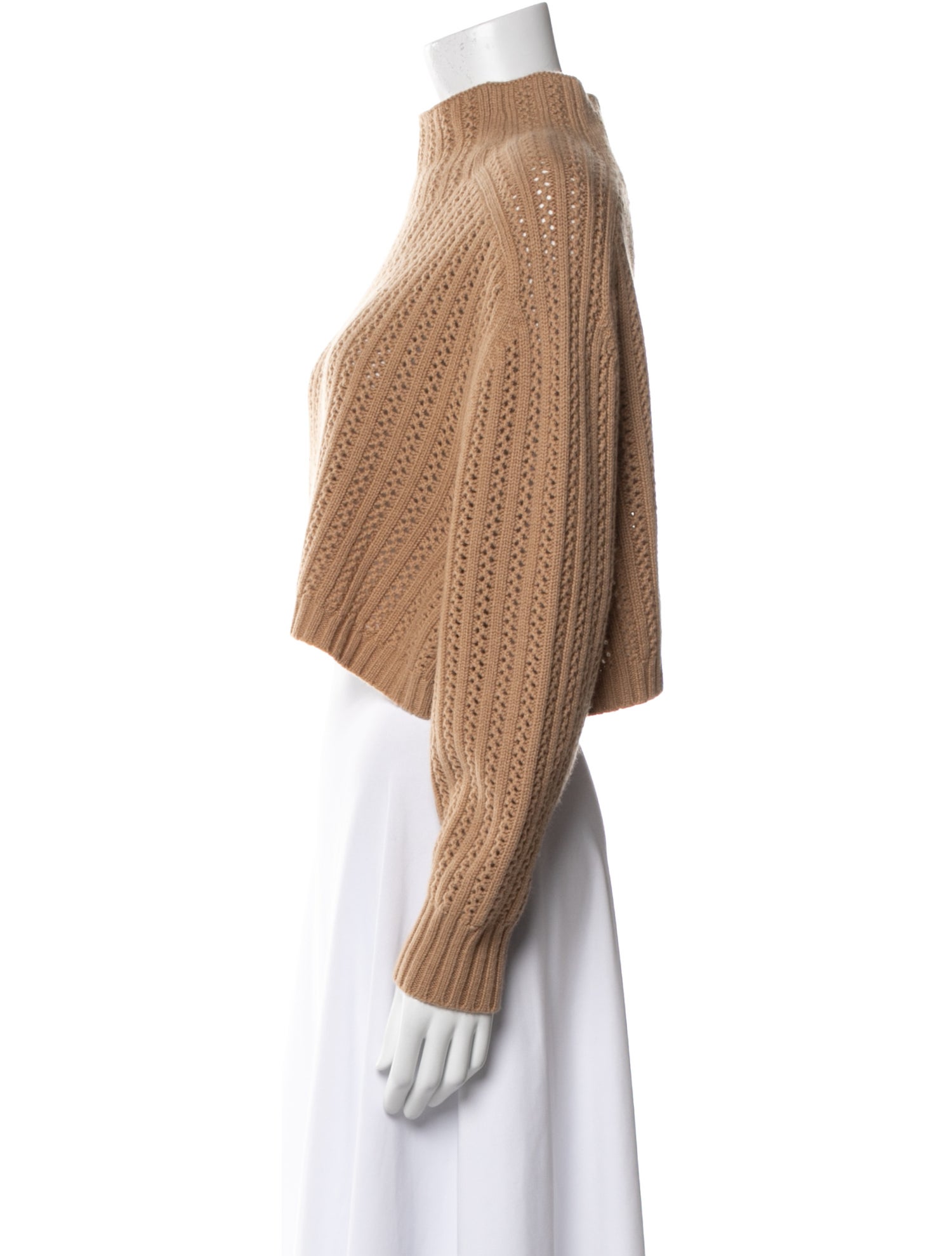 Max Mara Wool Mock Neck Sweater