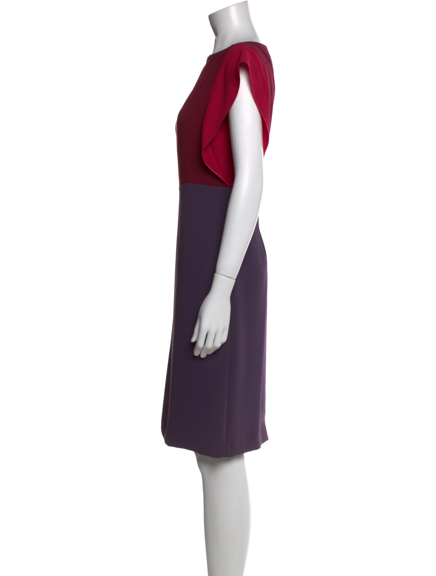 Max Mara Bateau Neckline Knee-Length Dress