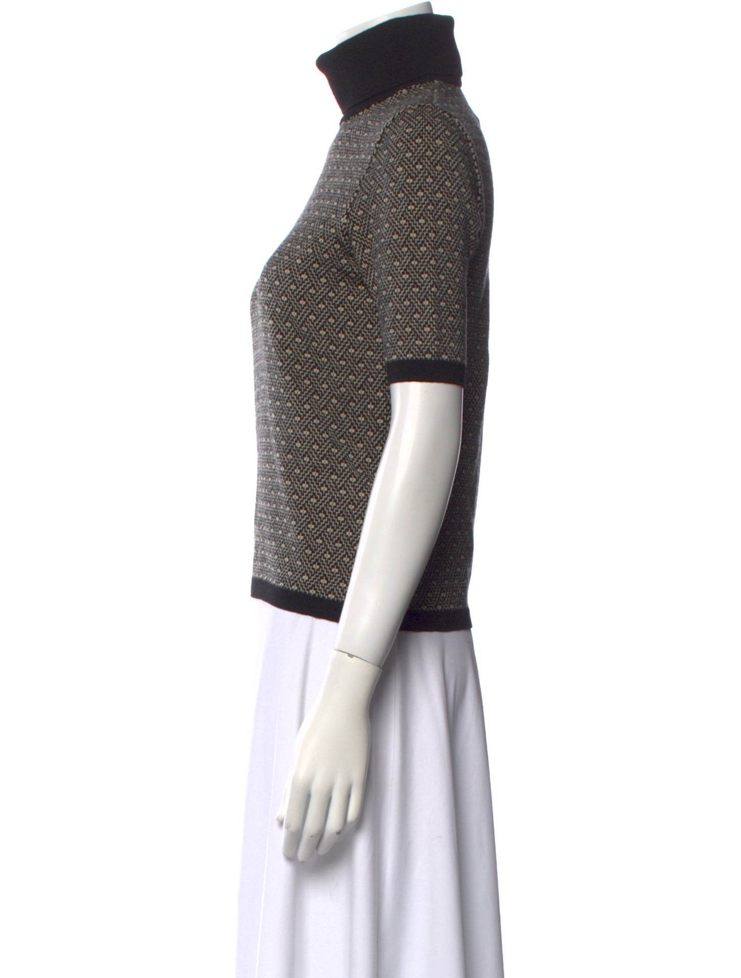 Max Mara Virgin Wool Turtleneck Top