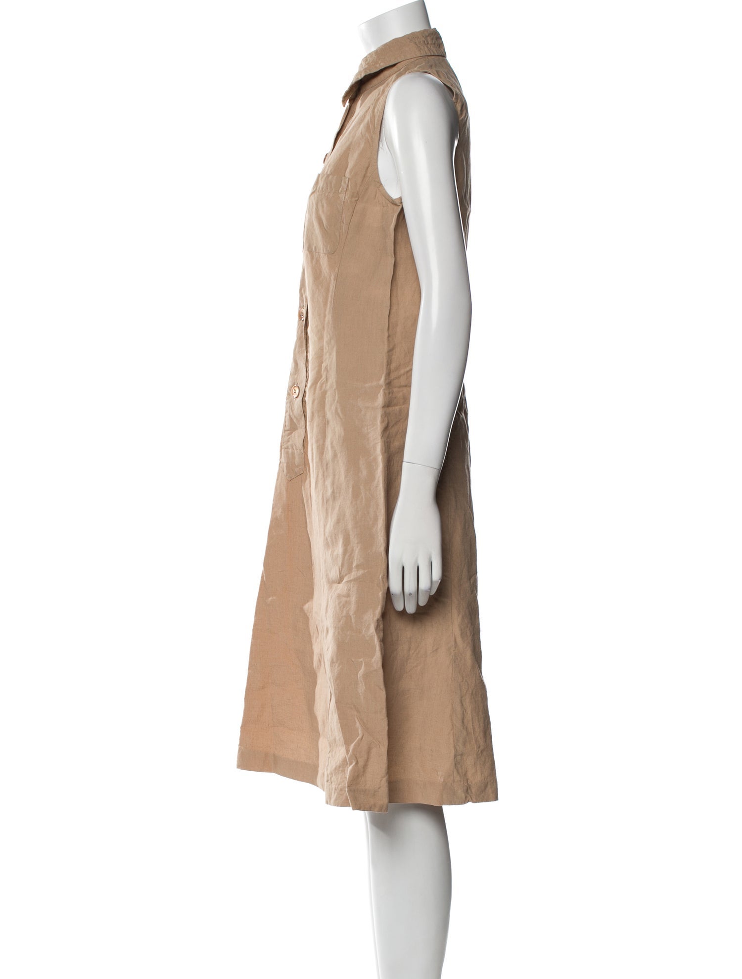 Max Mara Linen Knee-Length Dress