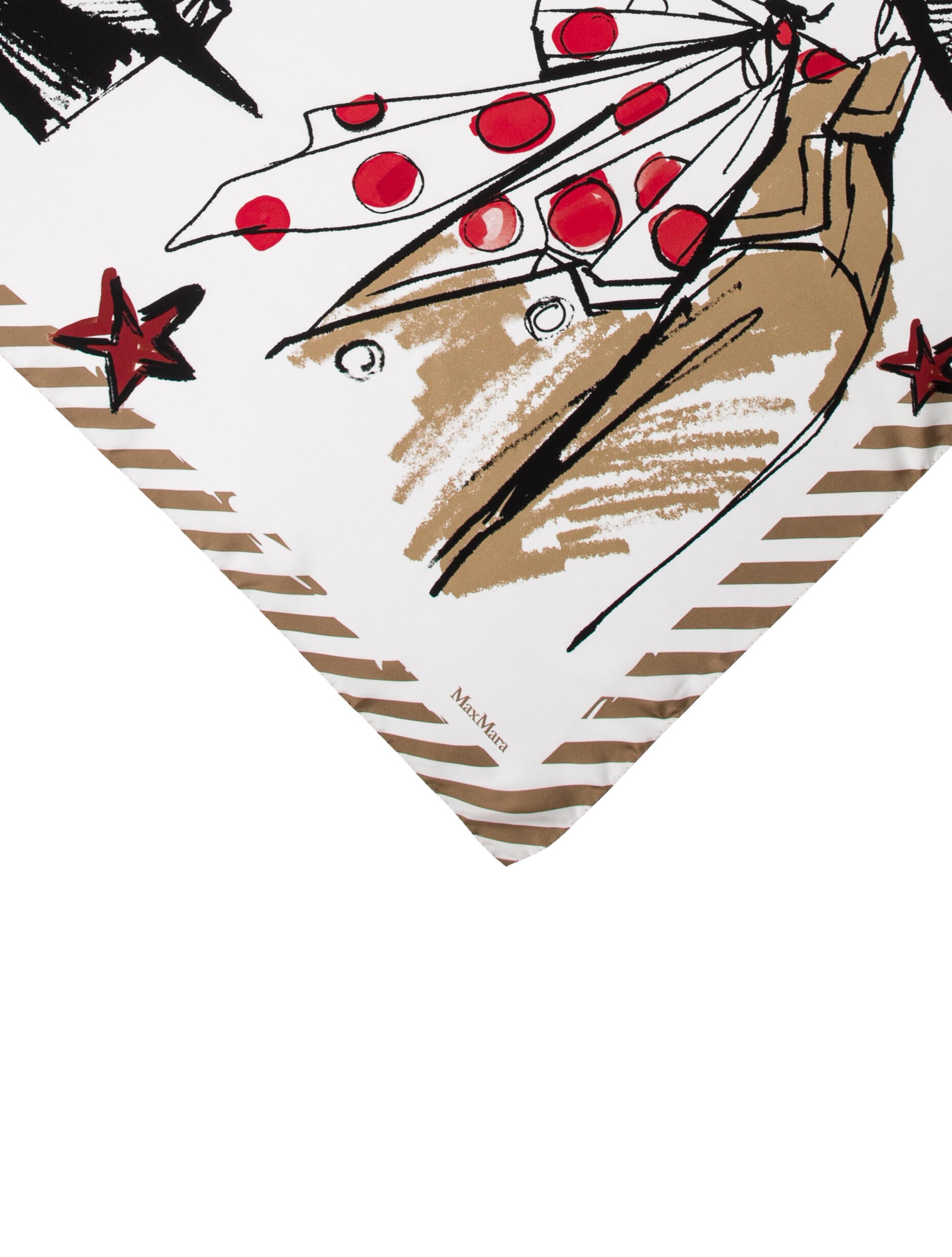 Max Mara Silk Printed Scarf w/ Tags