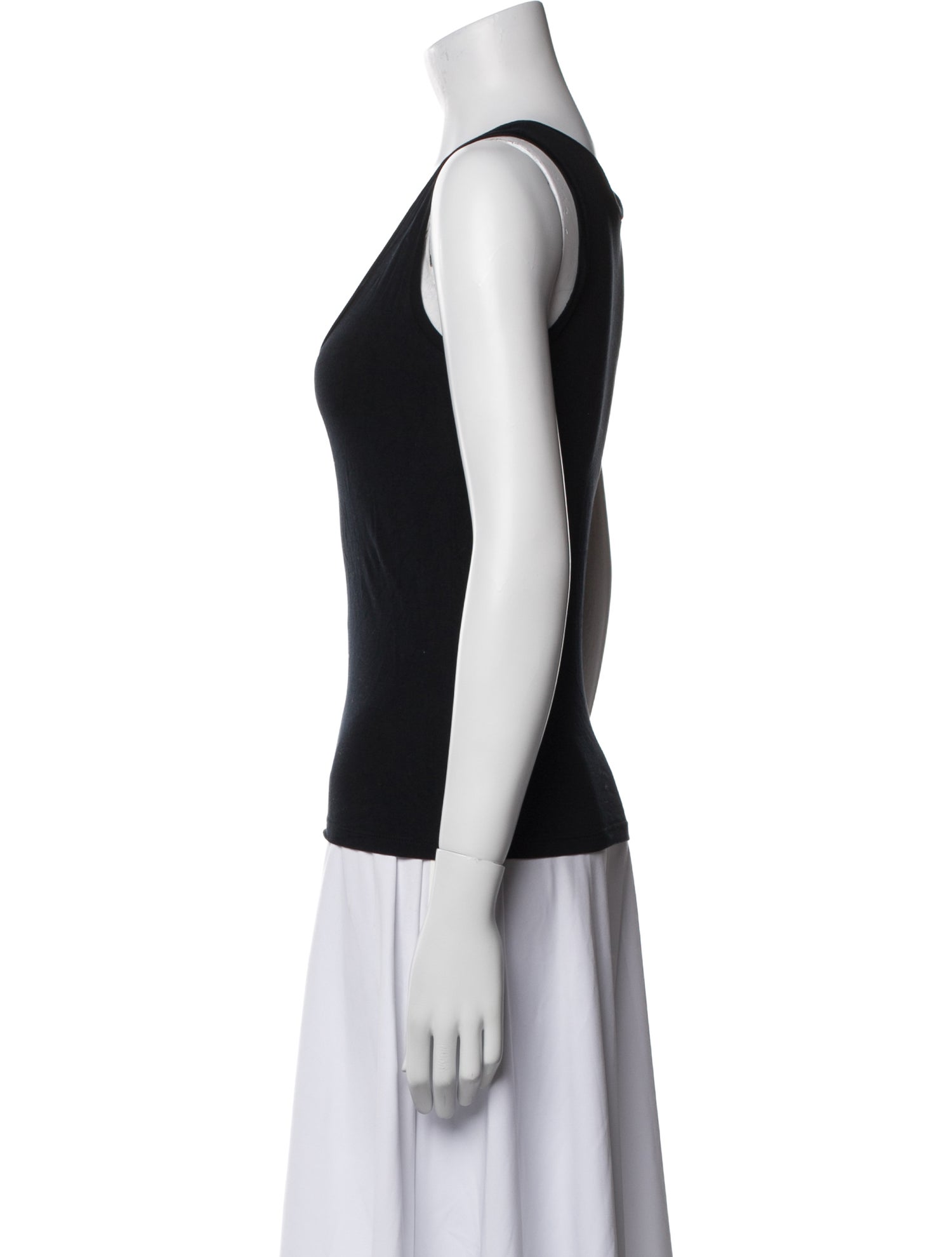 Max Mara Scoop Neck Sleeveless Top