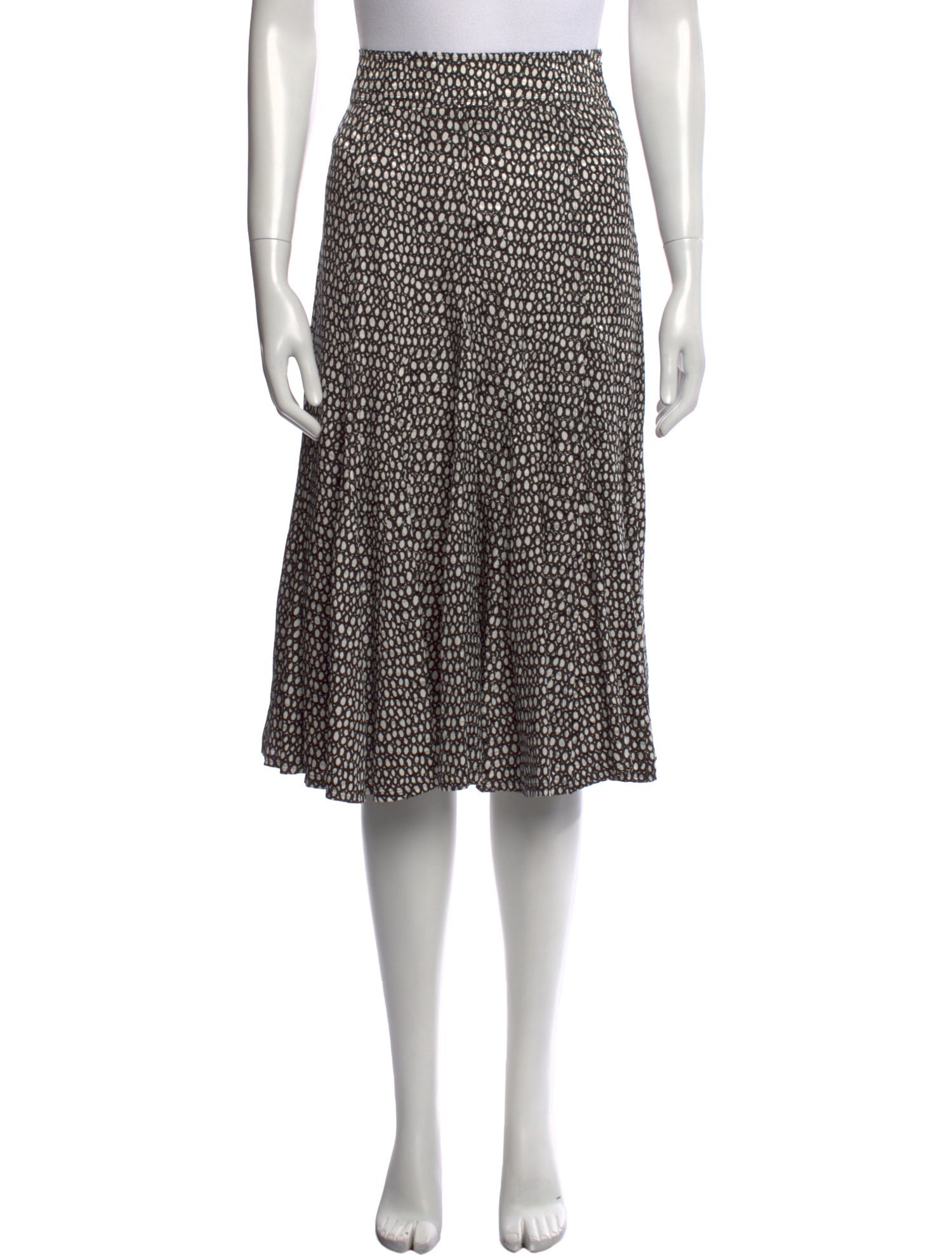 Max Mara Silk Knee-Length Skirt w/ Tags