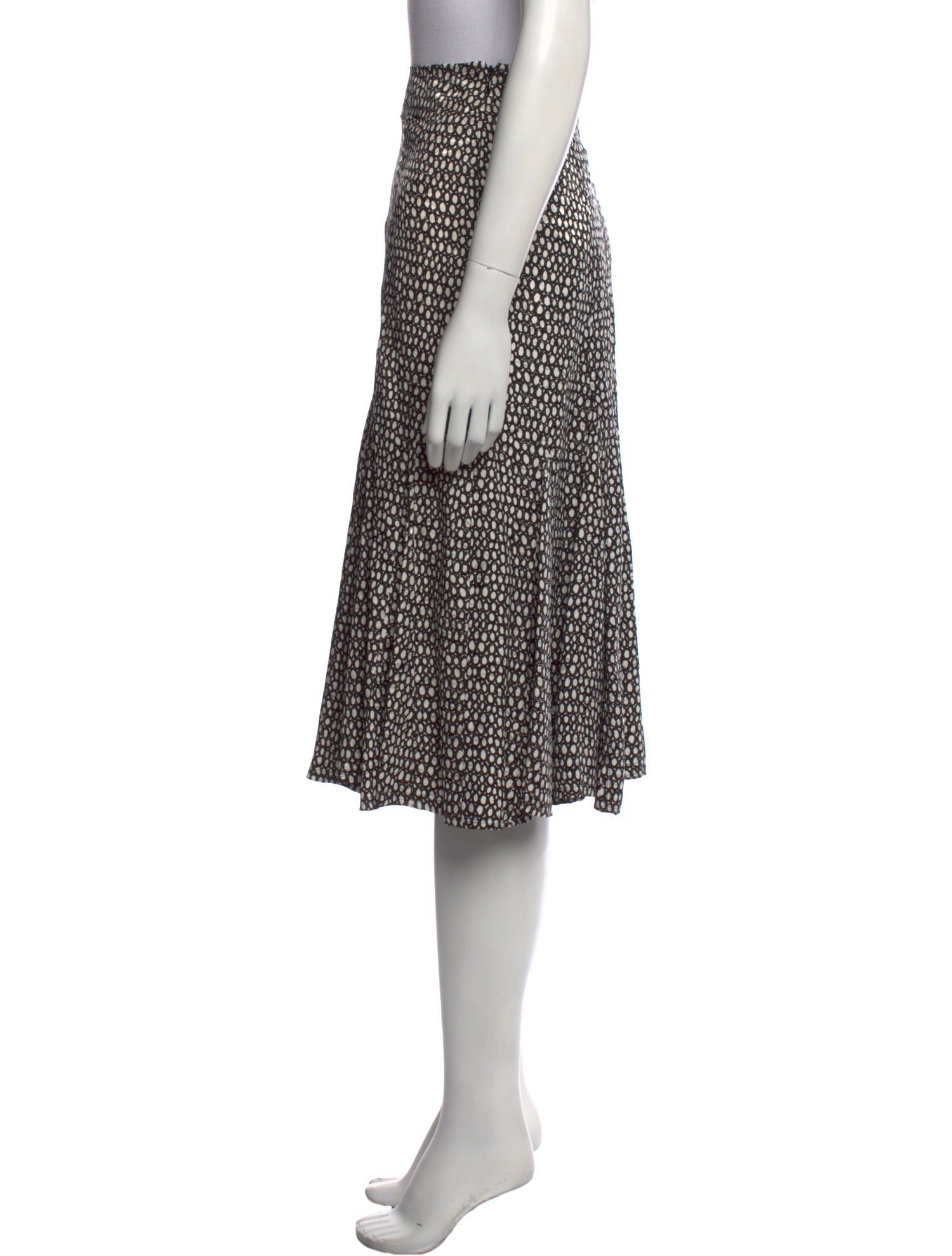 Max Mara Silk Knee-Length Skirt w/ Tags