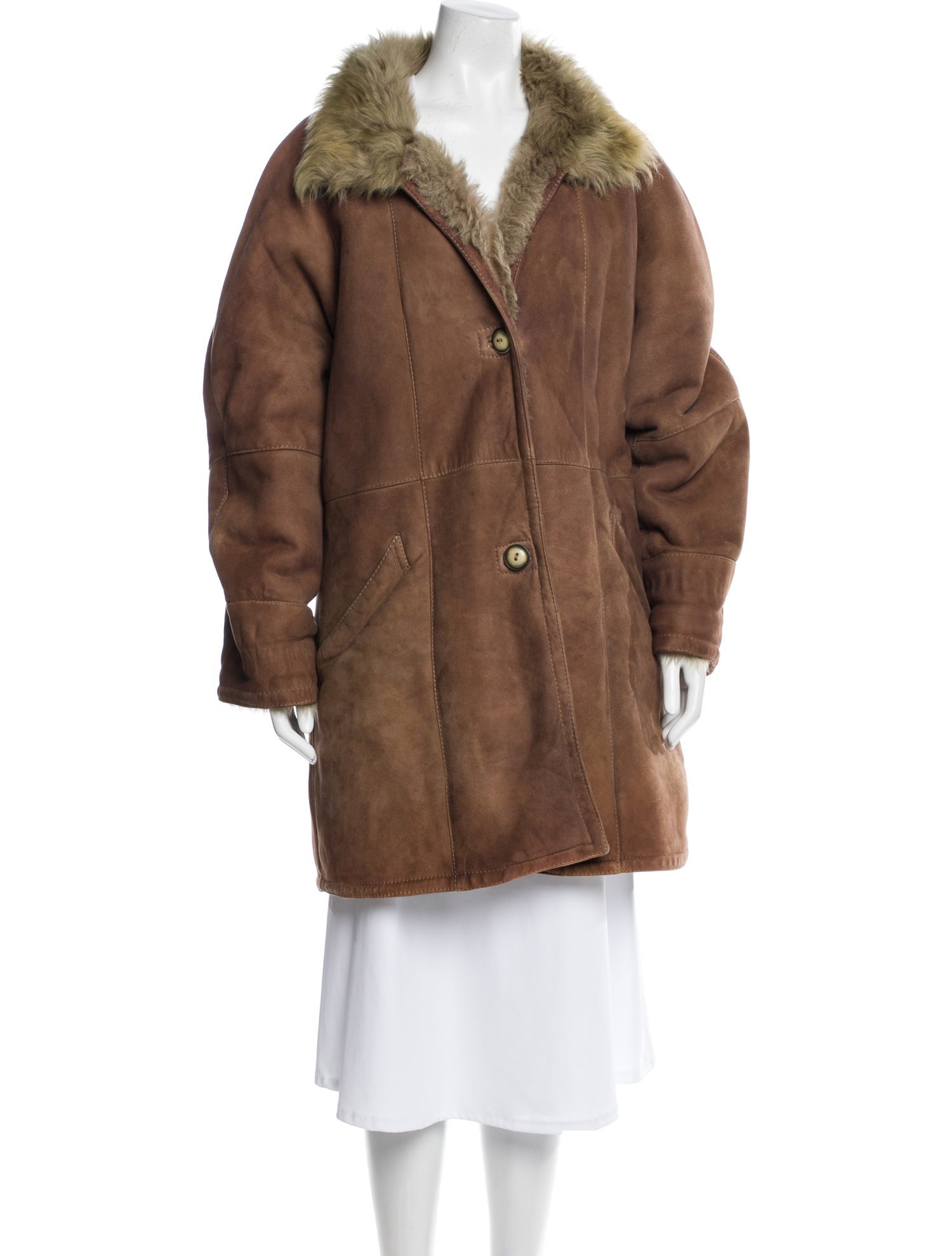 Max Mara Shearling Fur Coat