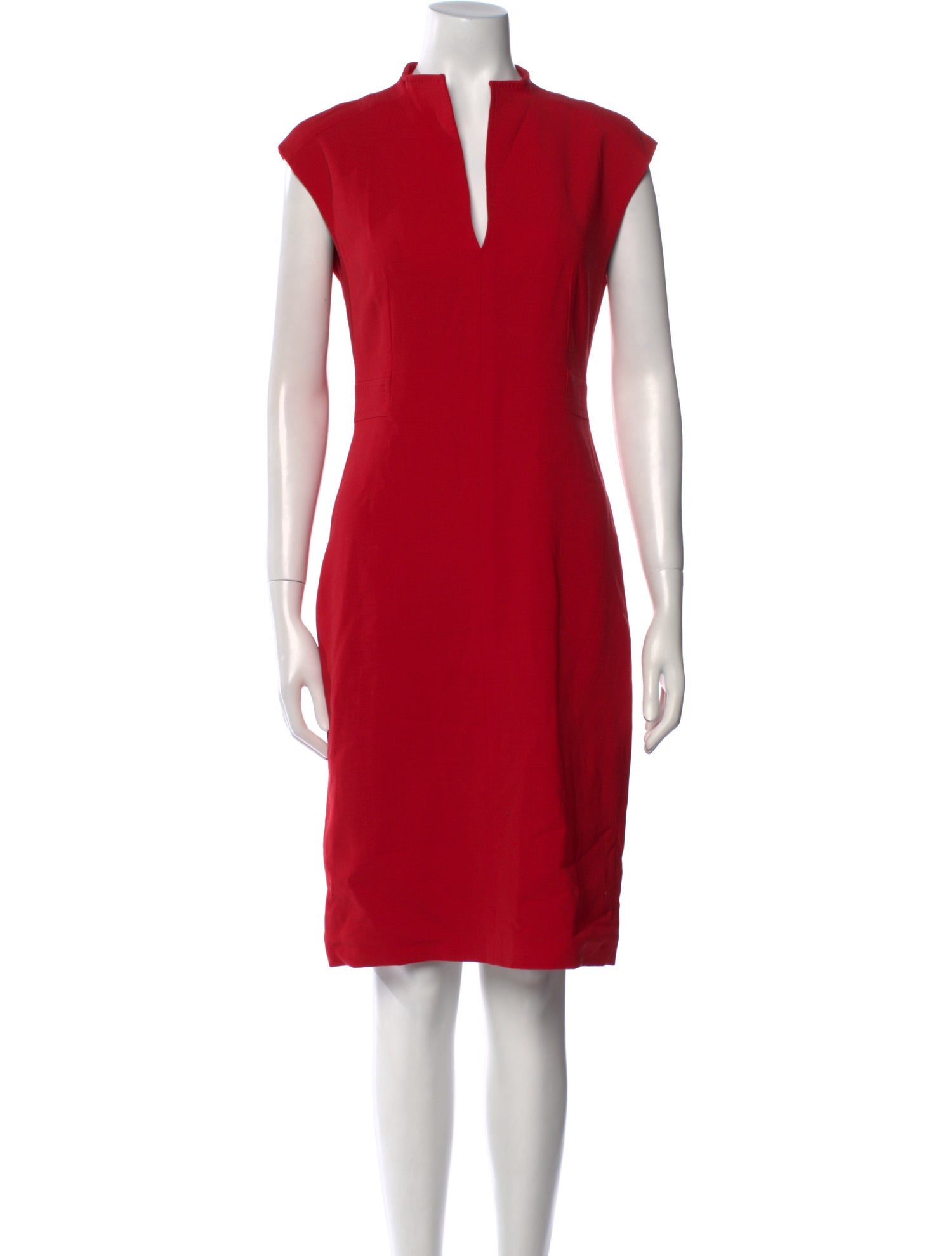 Max Mara Virgin Wool Knee-Length Dress