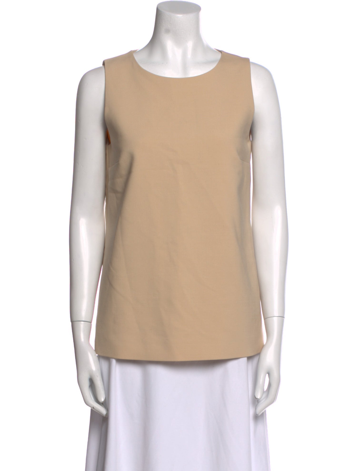Max Mara Virgin Wool Scoop Neck Top