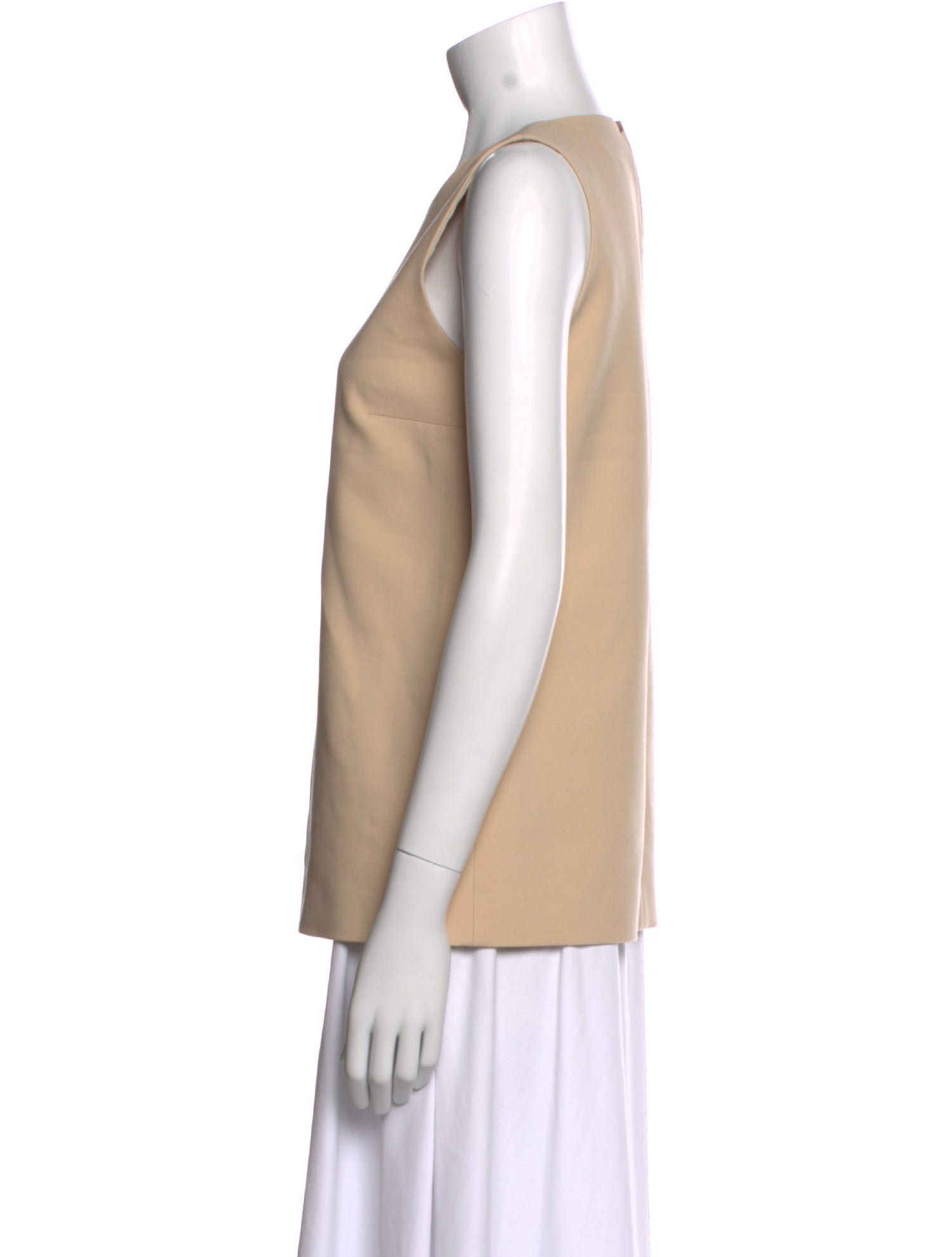 Max Mara Virgin Wool Scoop Neck Top