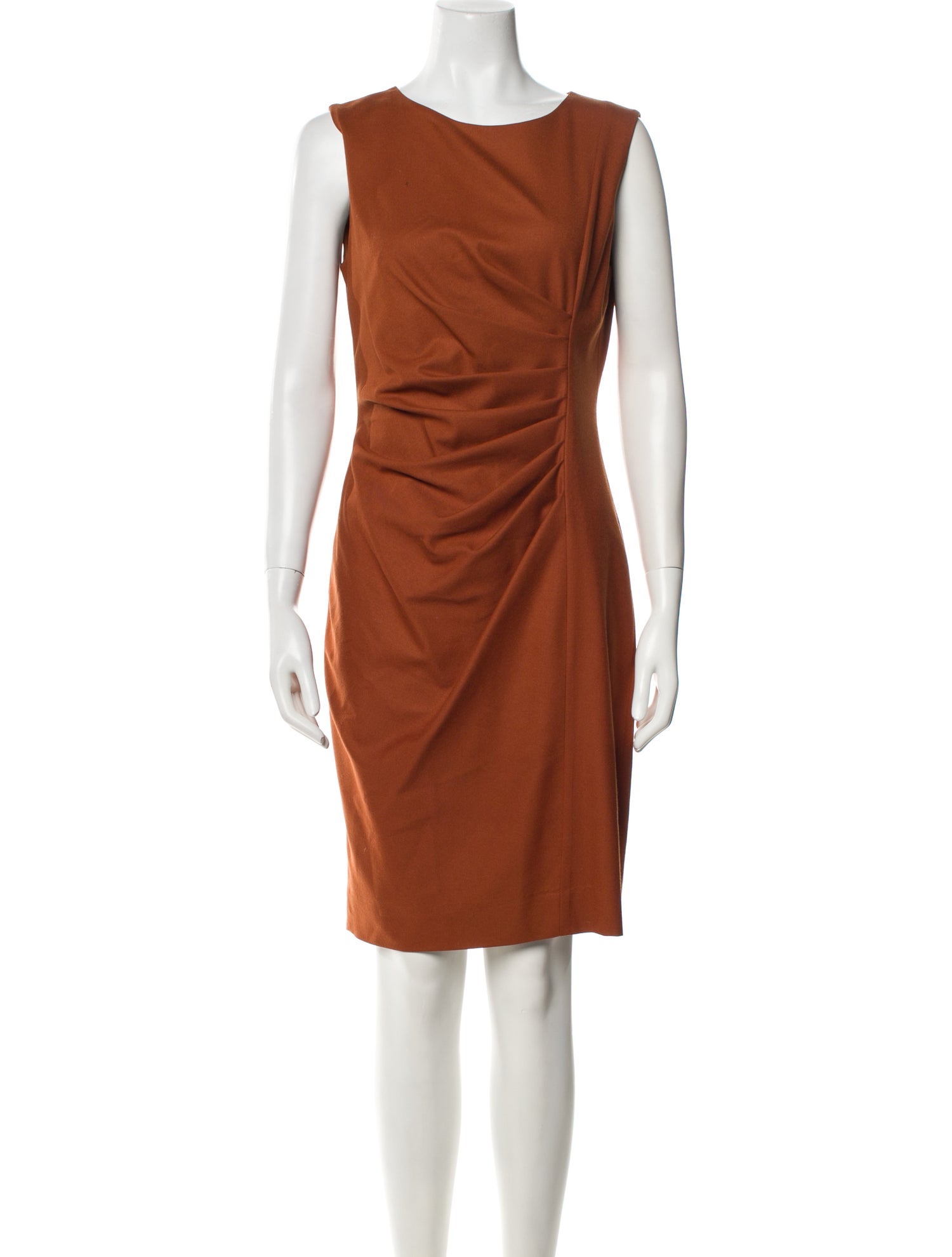 Max Mara Scoop Neck Knee-Length Dress