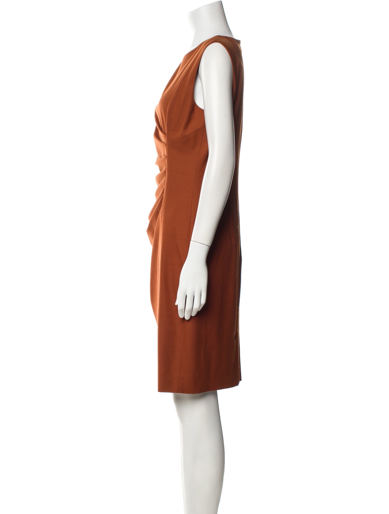 Max Mara Scoop Neck Knee-Length Dress