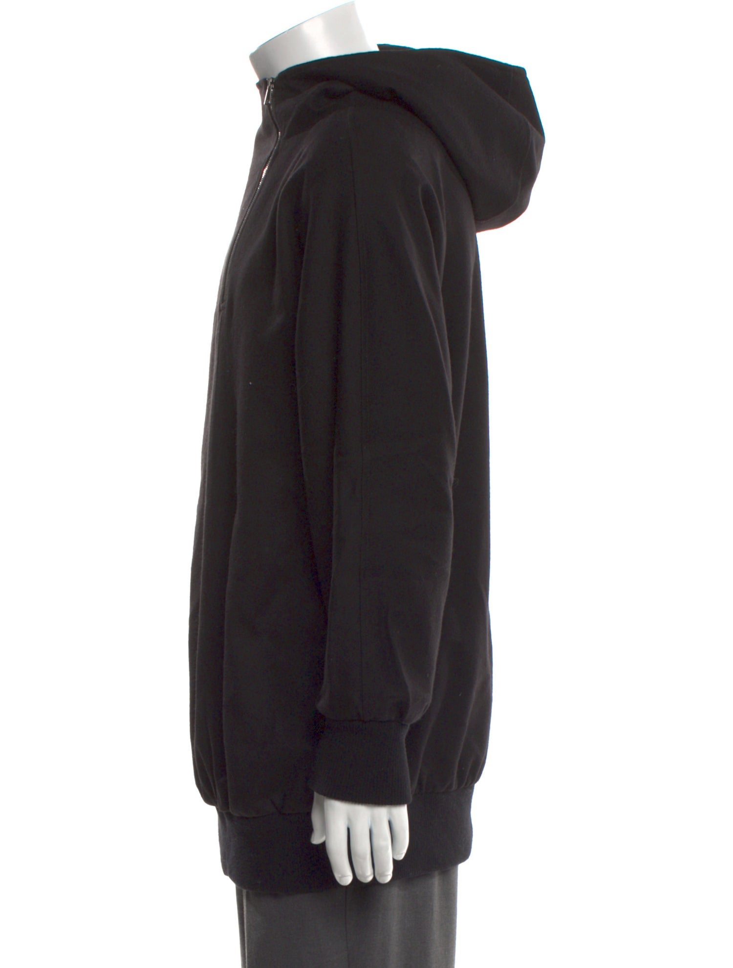Max Mara Virgin Wool Mock Neck Hoodie