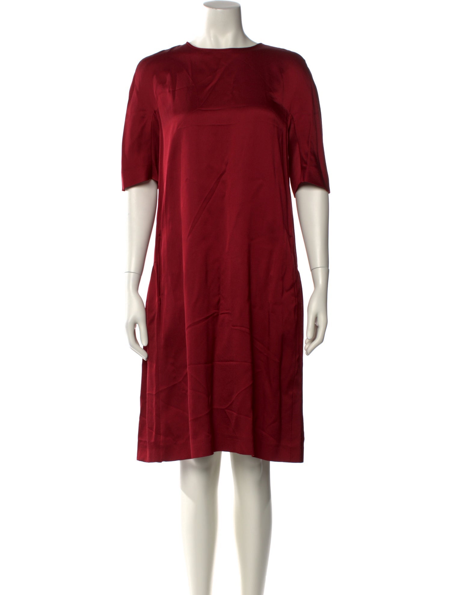 Max Mara Bateau Neckline Knee-Length Dress