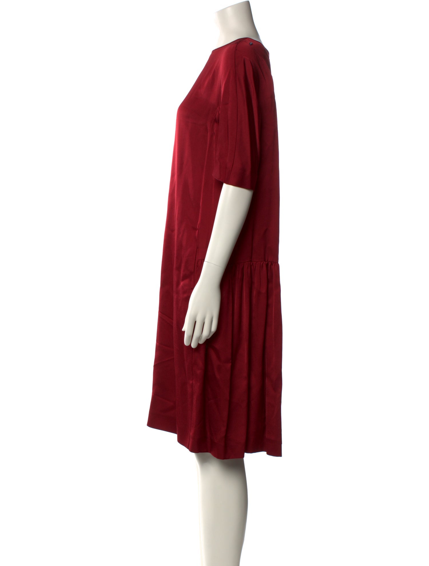 Max Mara Bateau Neckline Knee-Length Dress
