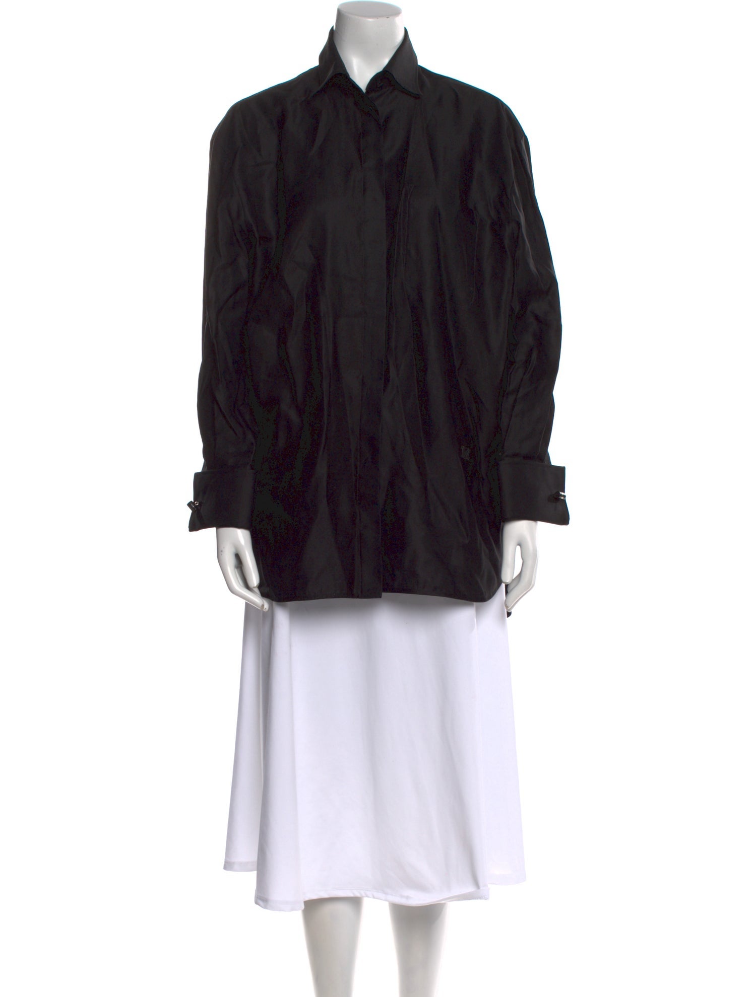 Max Mara Long Sleeve Button-Up Top