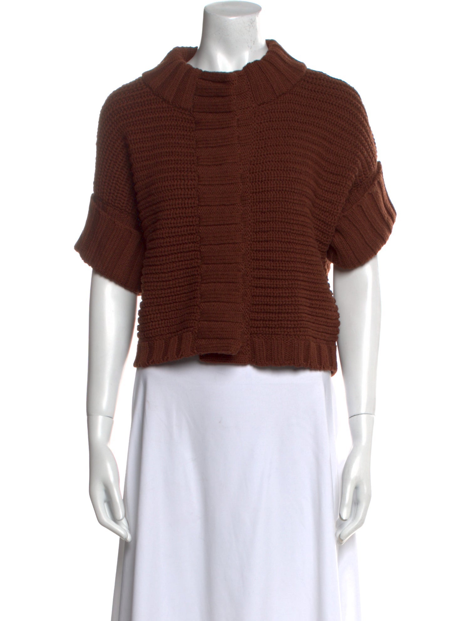 Max Mara Wool Mock Neck Sweater