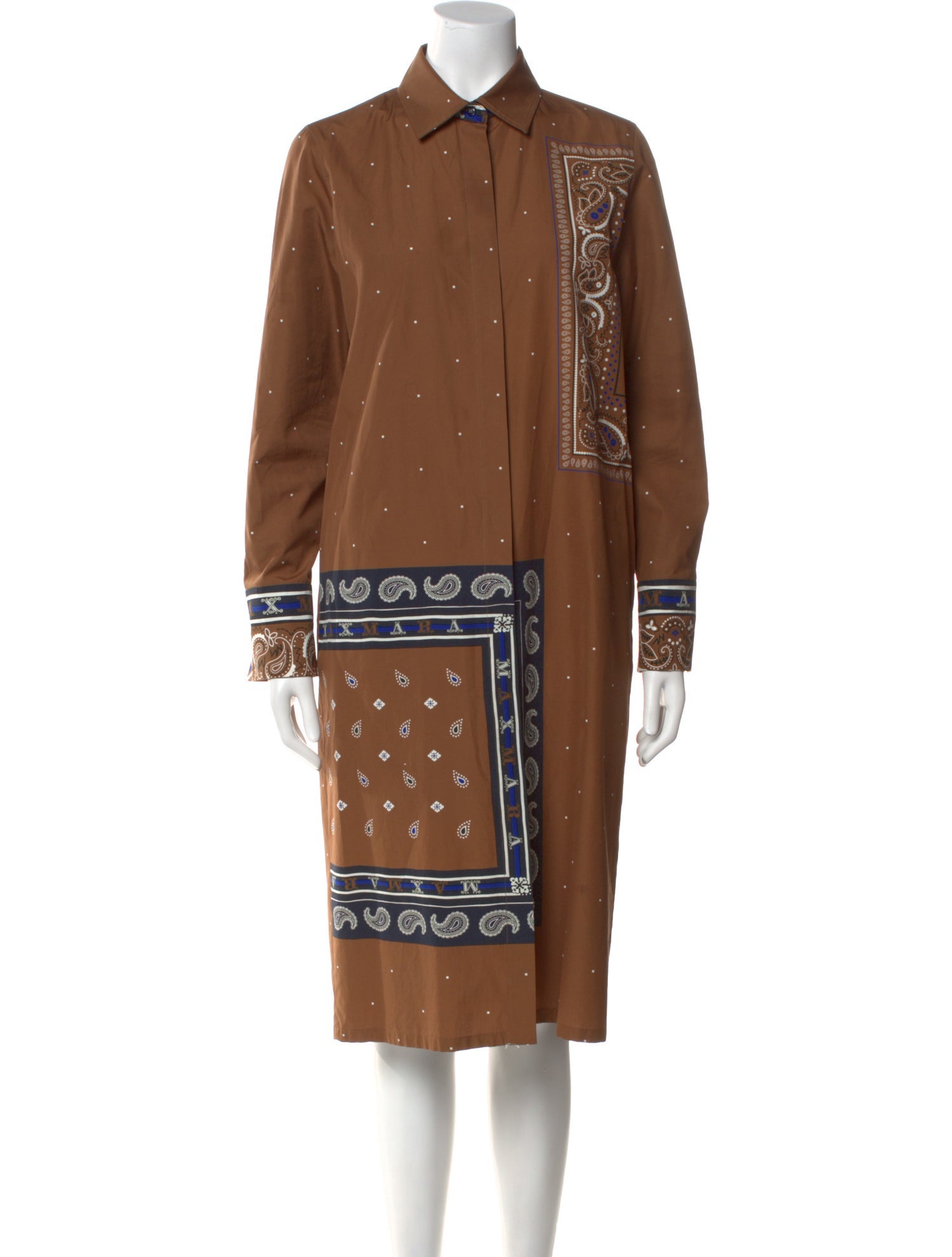 Max Mara Printed Midi Length Dress