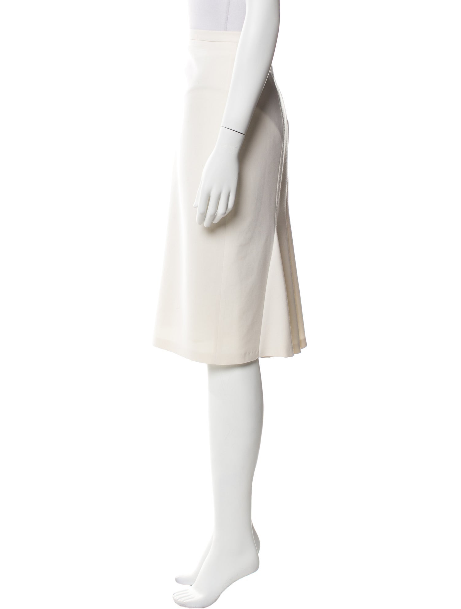 Max Mara Virgin Wool Knee-Length Skirt