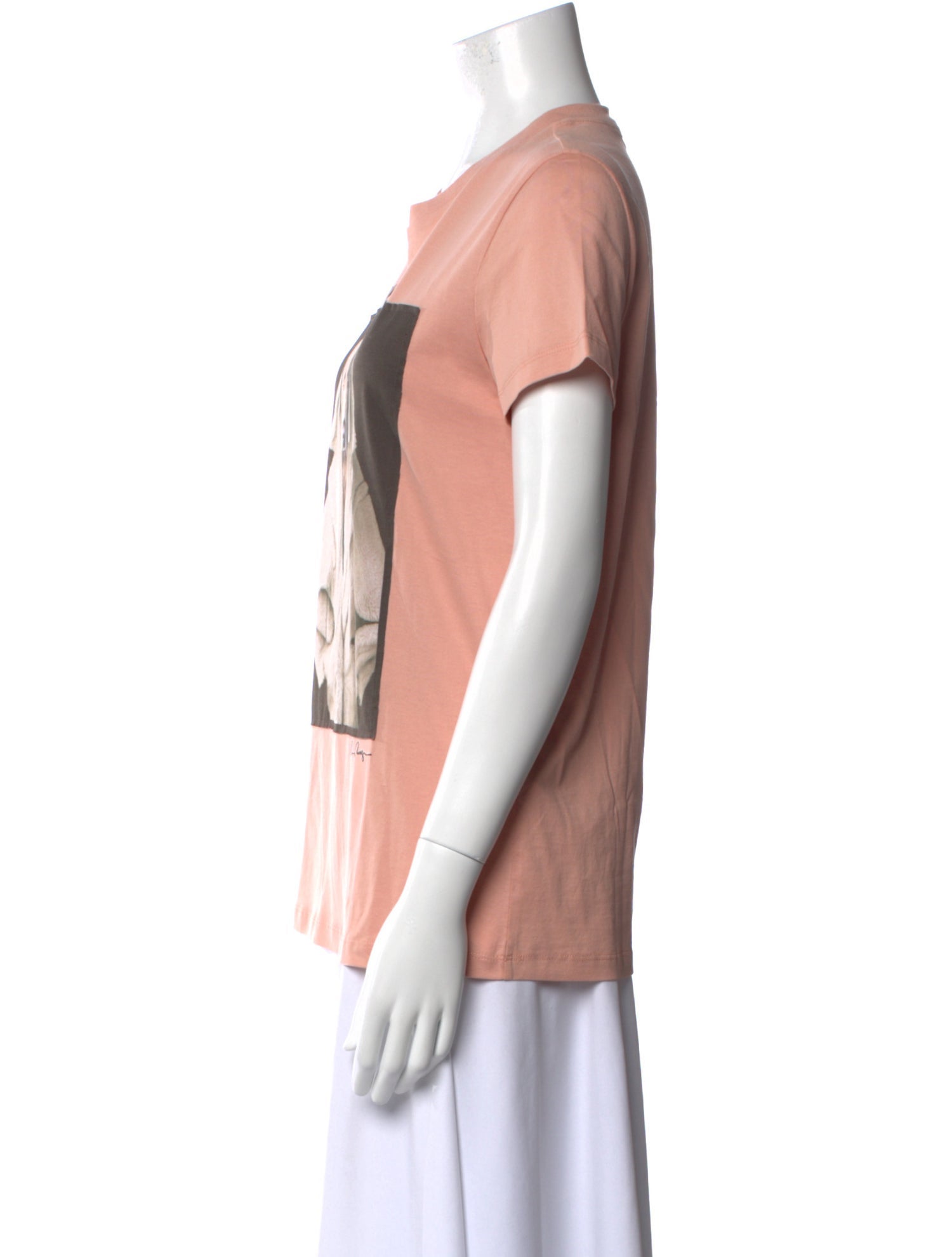 Max Mara Graphic Print Scoop Neck T-Shirt w/ Tags