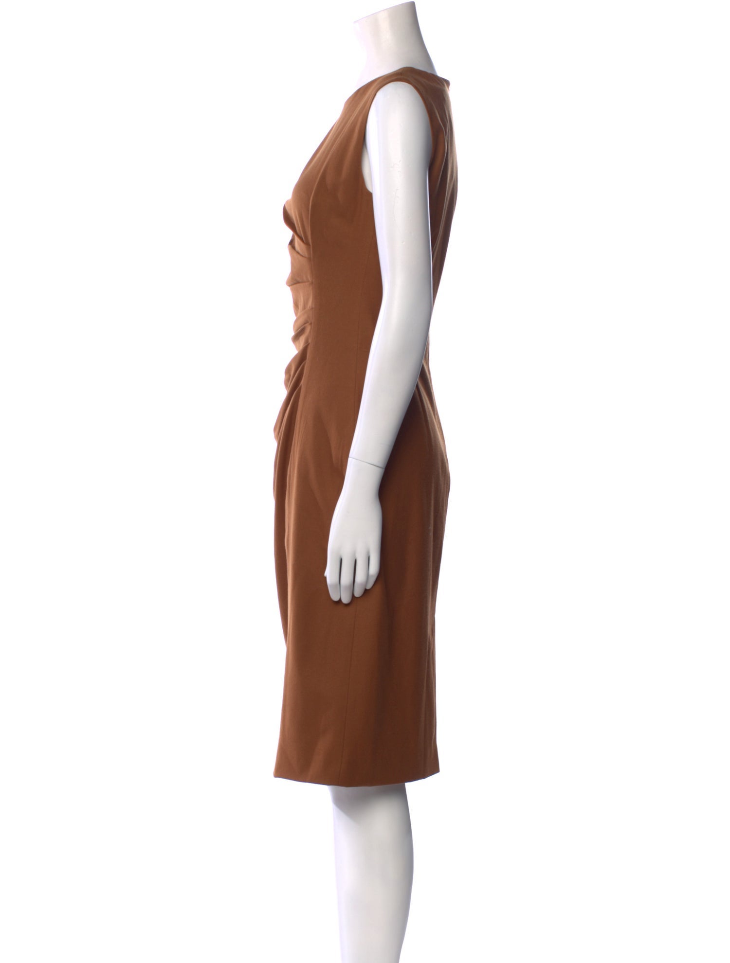 Max Mara Virgin Wool Midi Length Dress