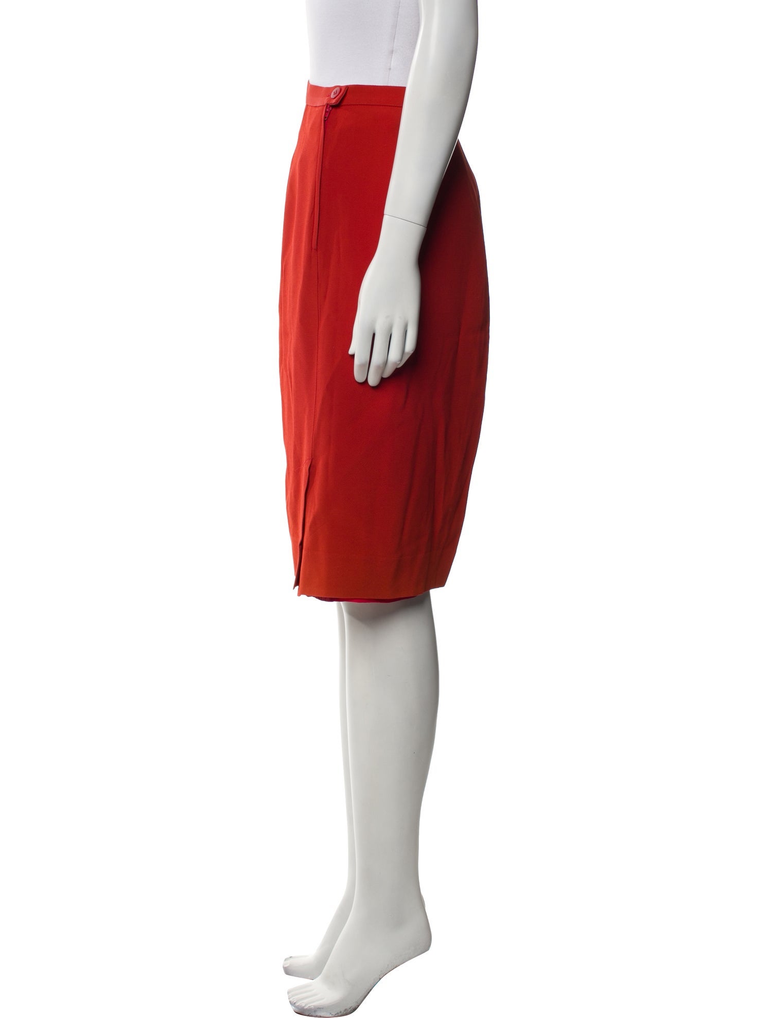 Max Mara Ruffle Embellishment Knee-Length Skirt