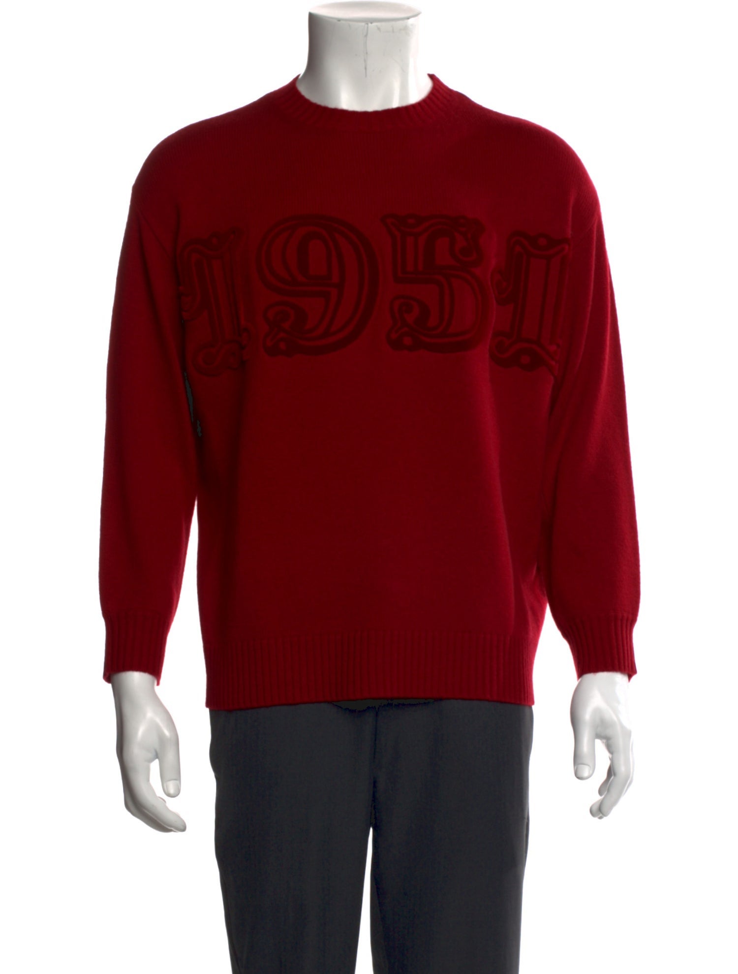 Max Mara Wool Graphic Print Pullover