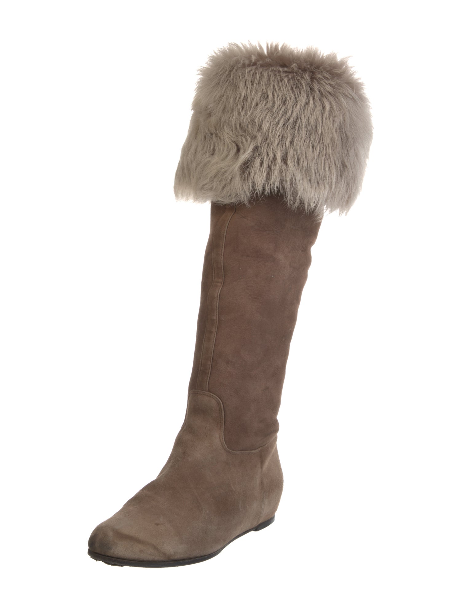 Max Mara Suede Slouch Boots