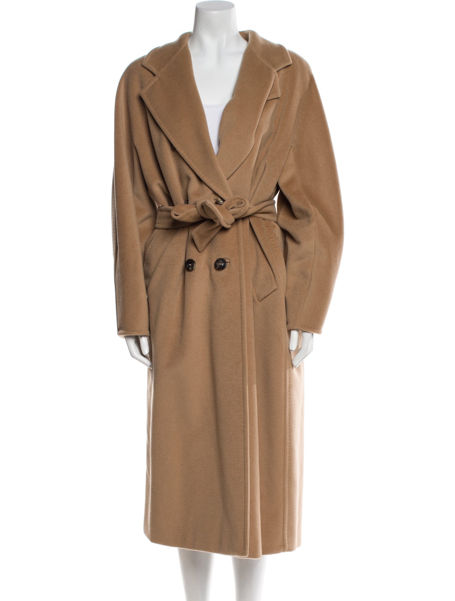 Max Mara Virgin Wool Faux Fur Coat