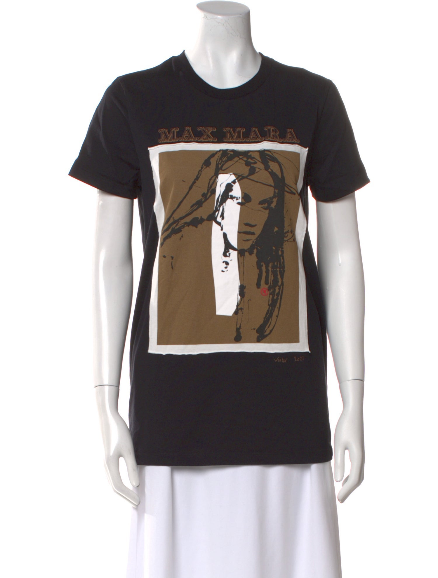 Max Mara Graphic Print Crew Neck T-Shirt