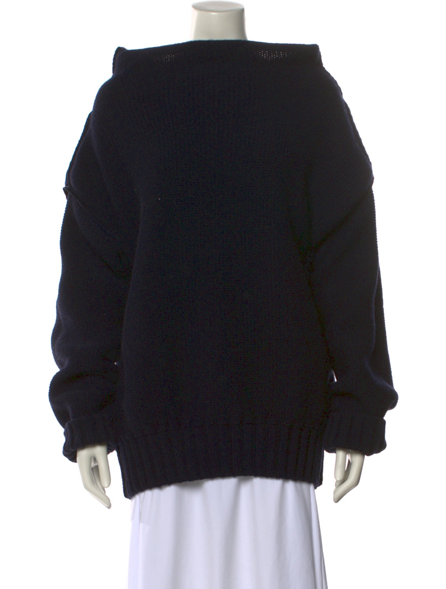 Max Mara Virgin Wool Mock Neck Sweater