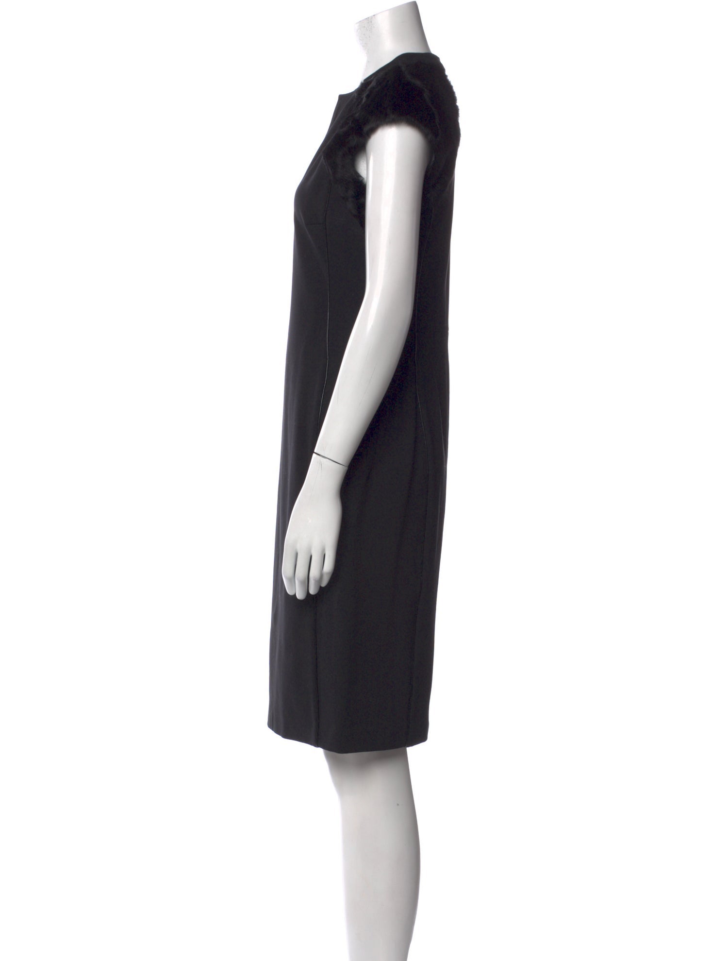 Max Mara V-Neck Knee-Length Dress