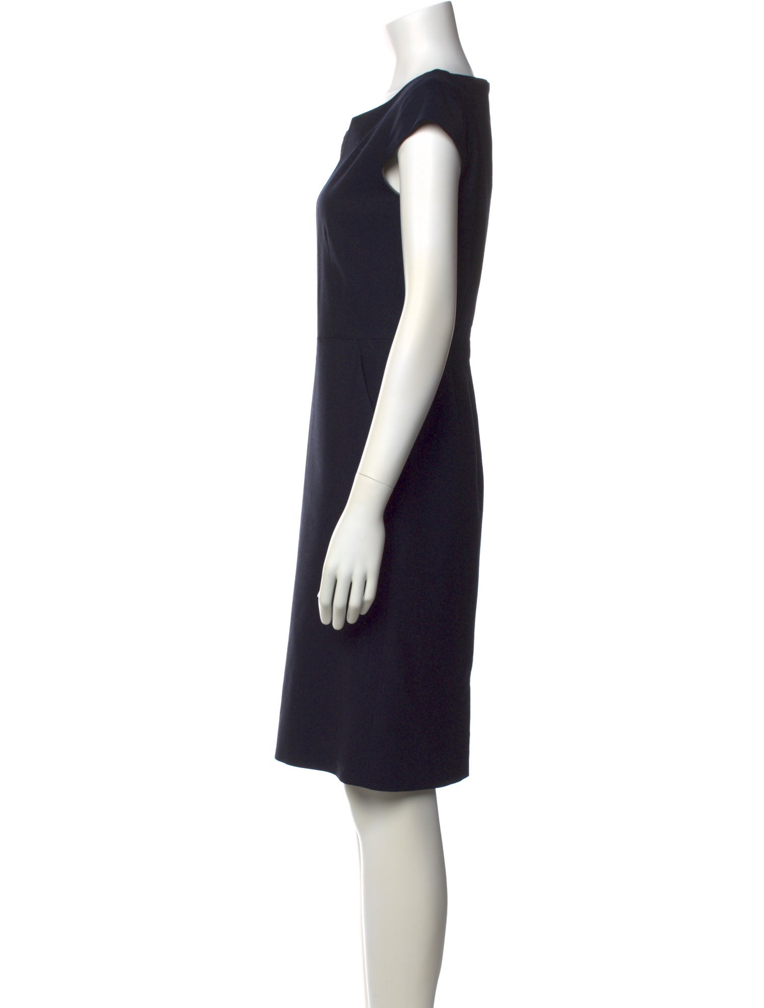 Max Mara Virgin Wool Knee-Length Dress