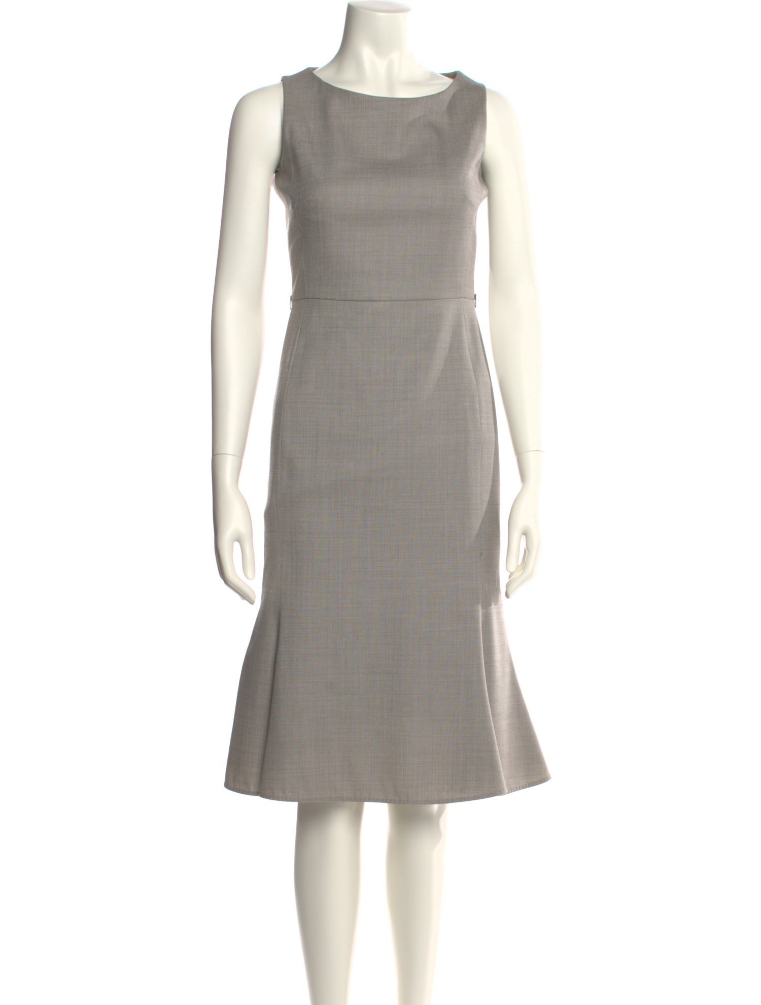 Max Mara Virgin Wool Midi Length Dress