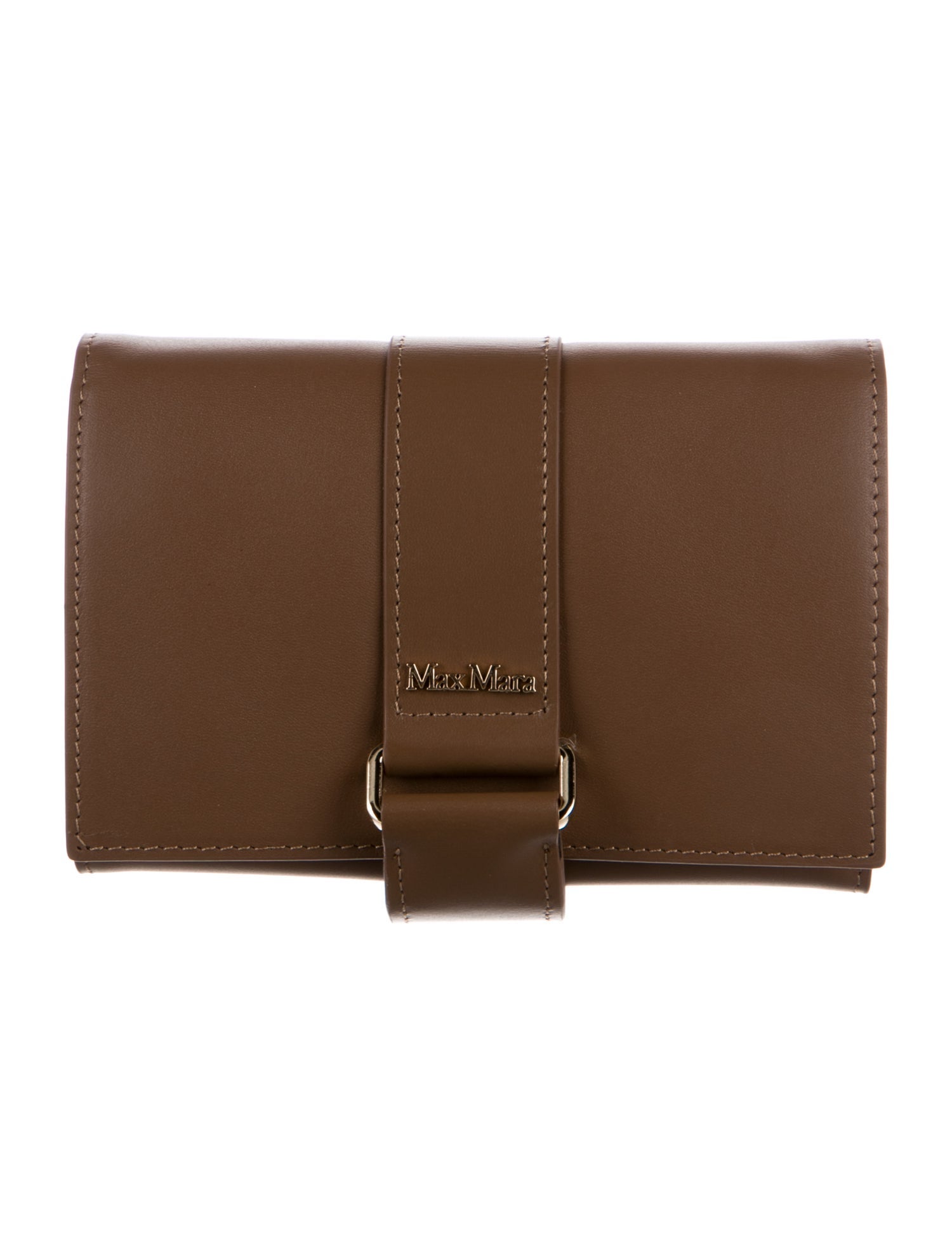 Max Mara Leather Compact Wallet w/ Tags