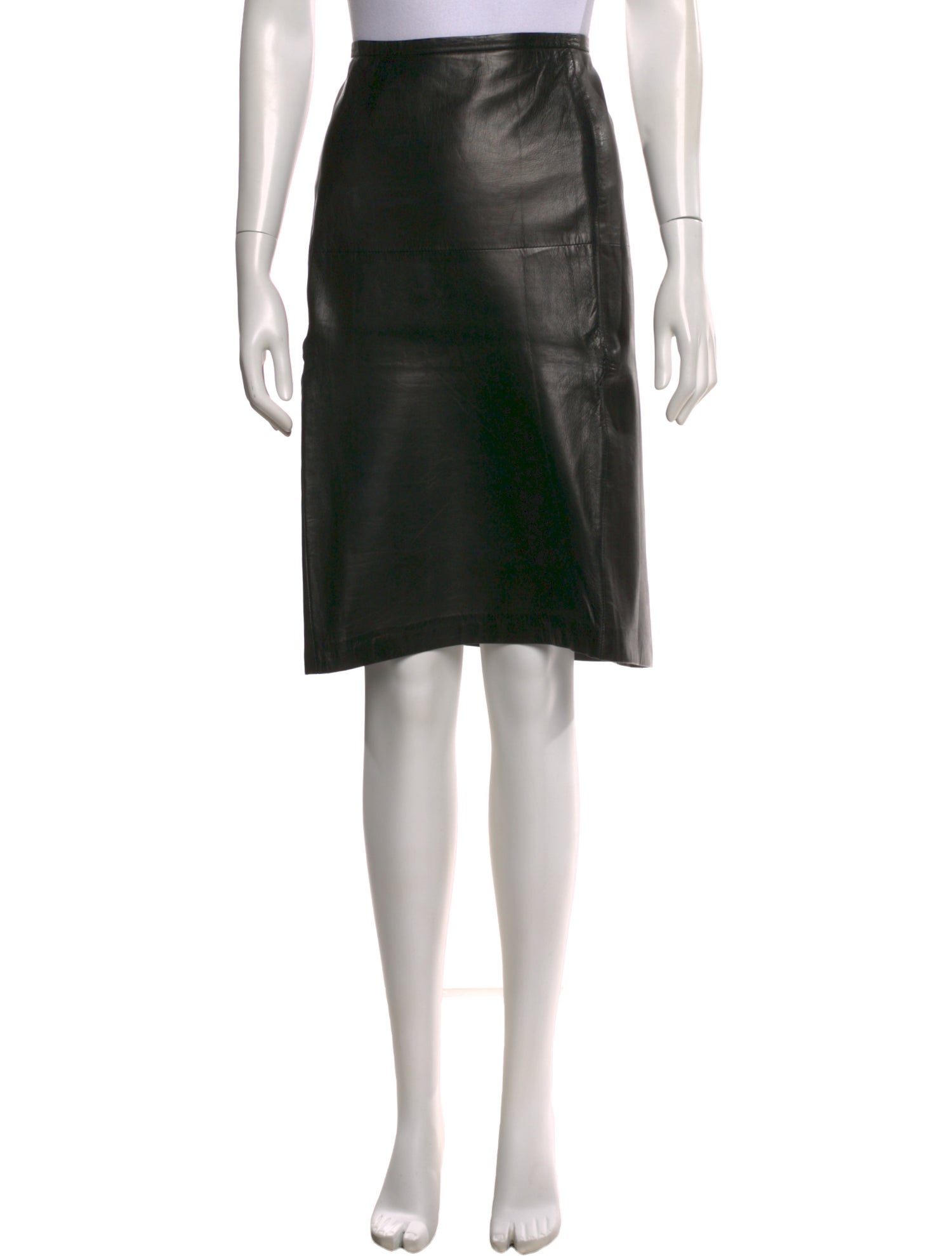 Max Mara Virgin Wool Knee-Length Skirt