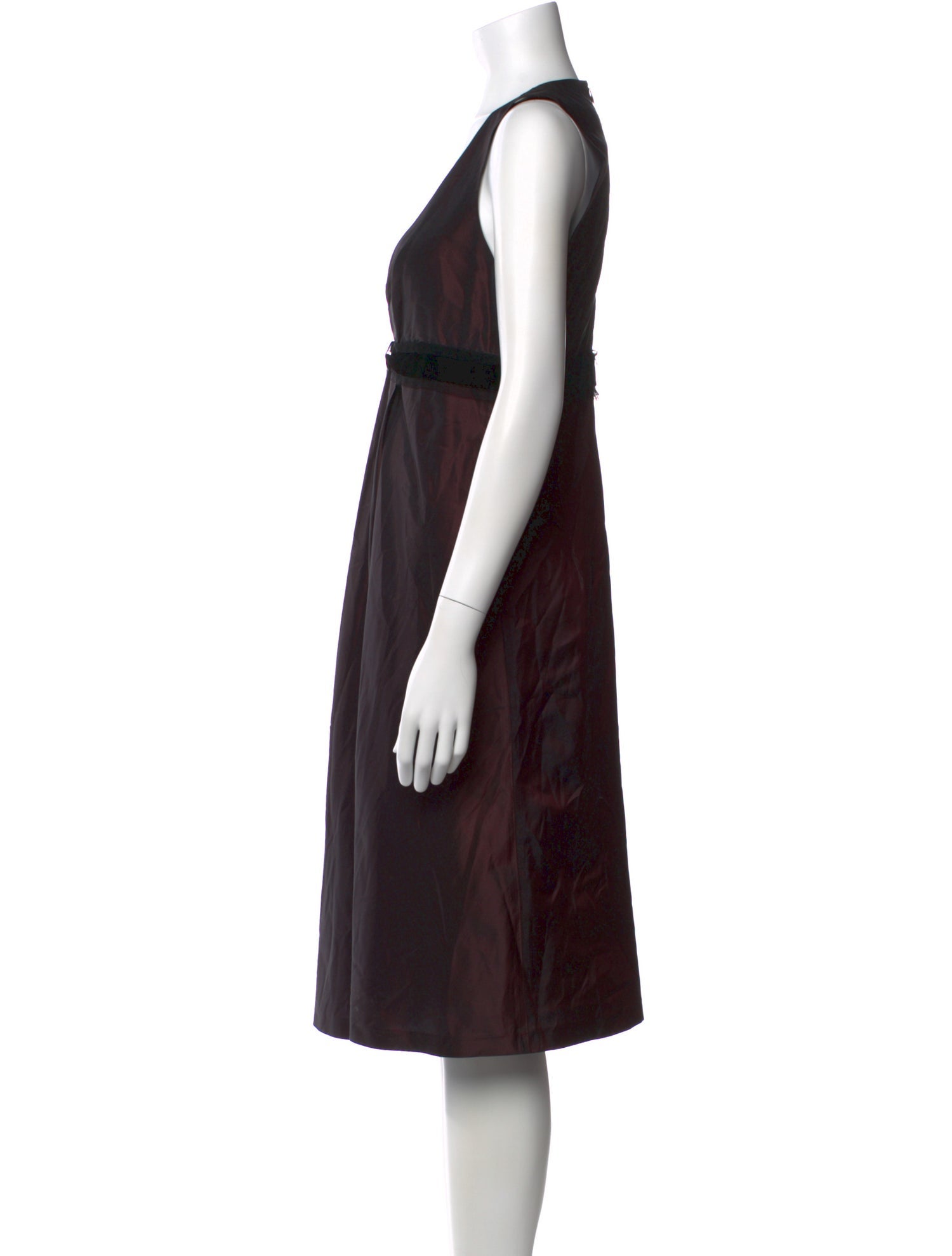Max Mara Silk Knee-Length Dress