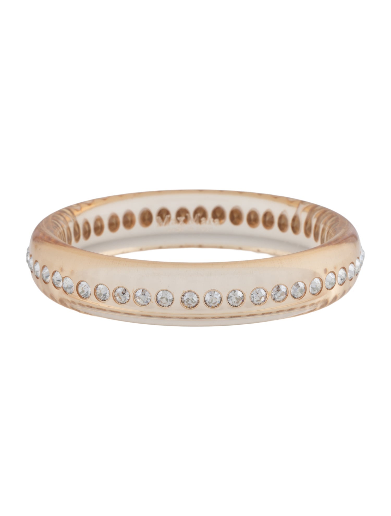 Max Mara Crystal & Acrylic Bangle
