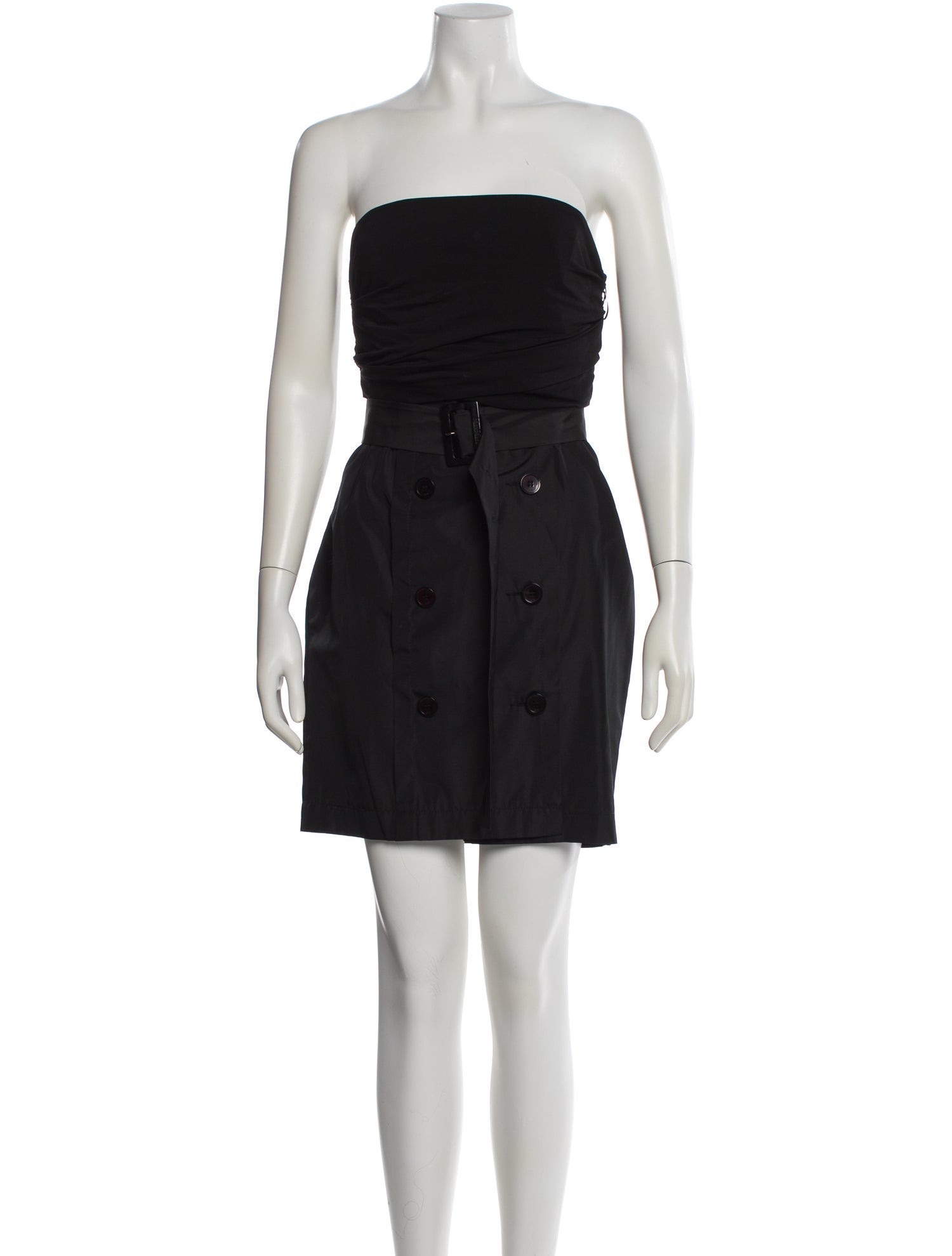 Max Mara Strapless Mini Dress