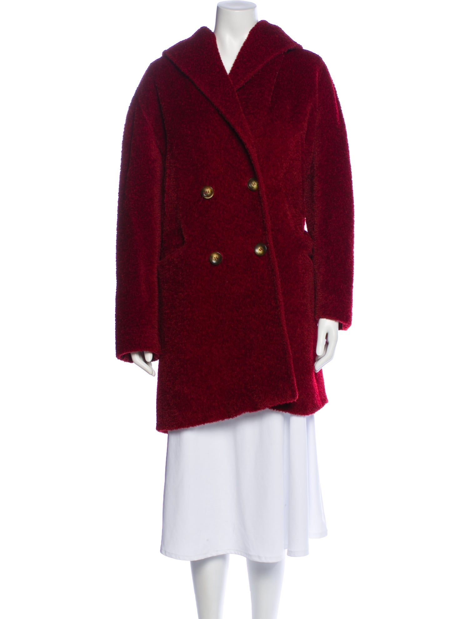 Max Mara Alpaca Faux Fur Coat