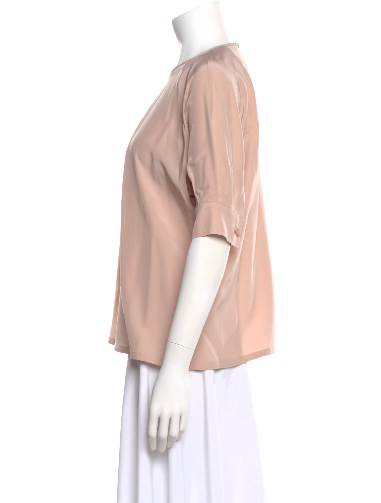 Max Mara Silk Crew Neck Blouse w/ Tags