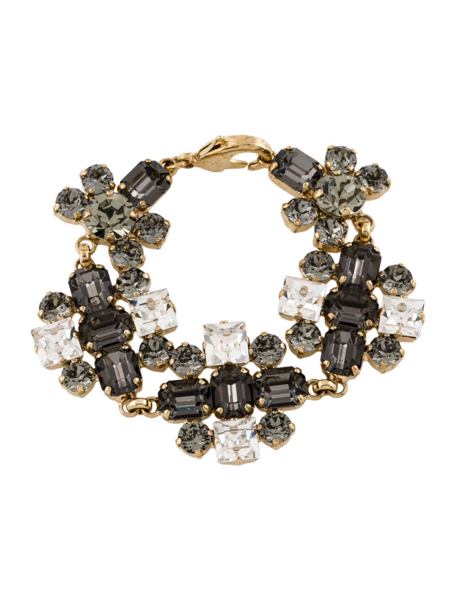 Max Mara Crystal Link Bracelet
