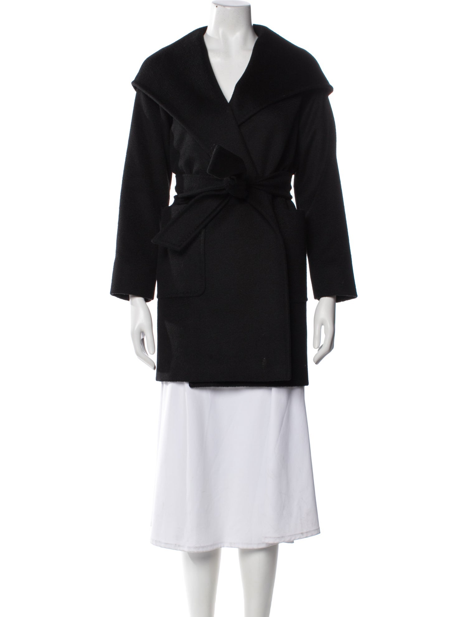 Max Mara Camel Hair Faux Fur Coat