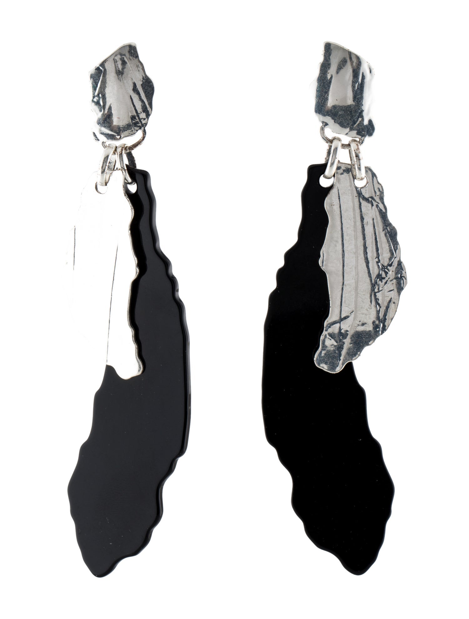 Max Mara Resin Clip-On Drop Earrings