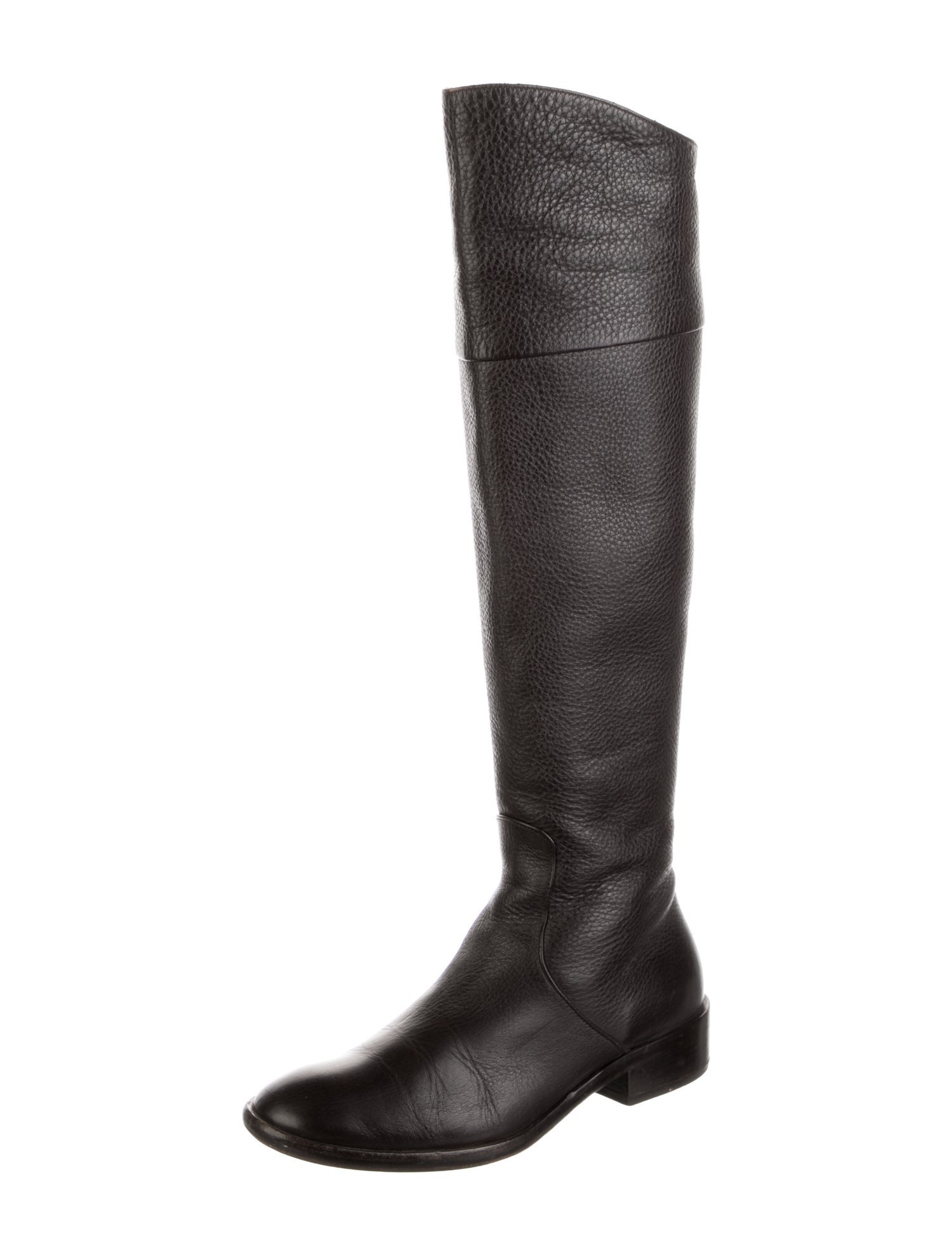 Max Mara Leather Riding Boots