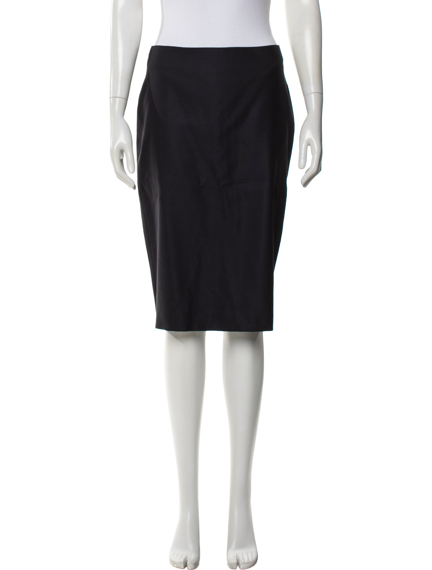 Max Mara Virgin Wool Knee-Length Skirt