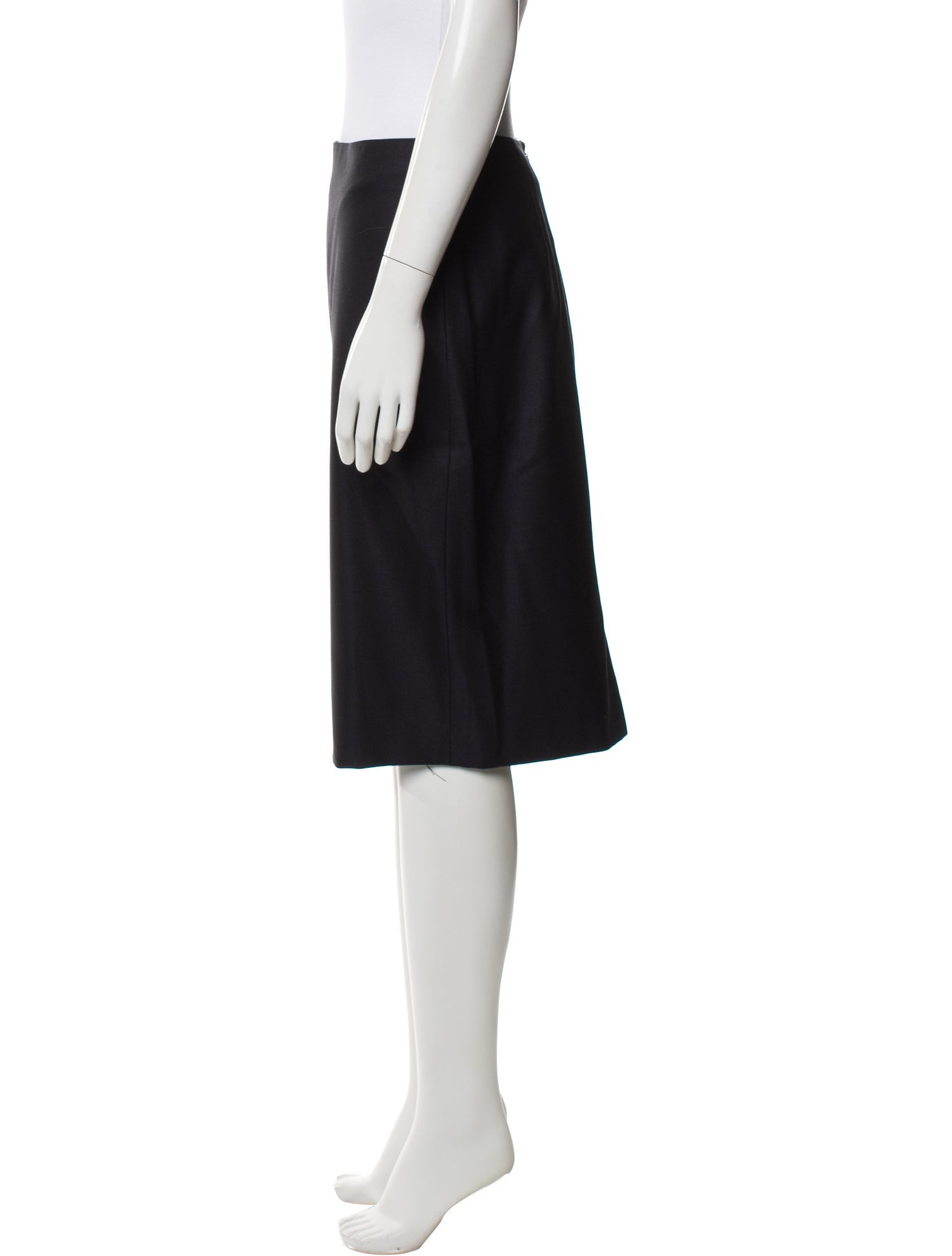 Max Mara Virgin Wool Knee-Length Skirt