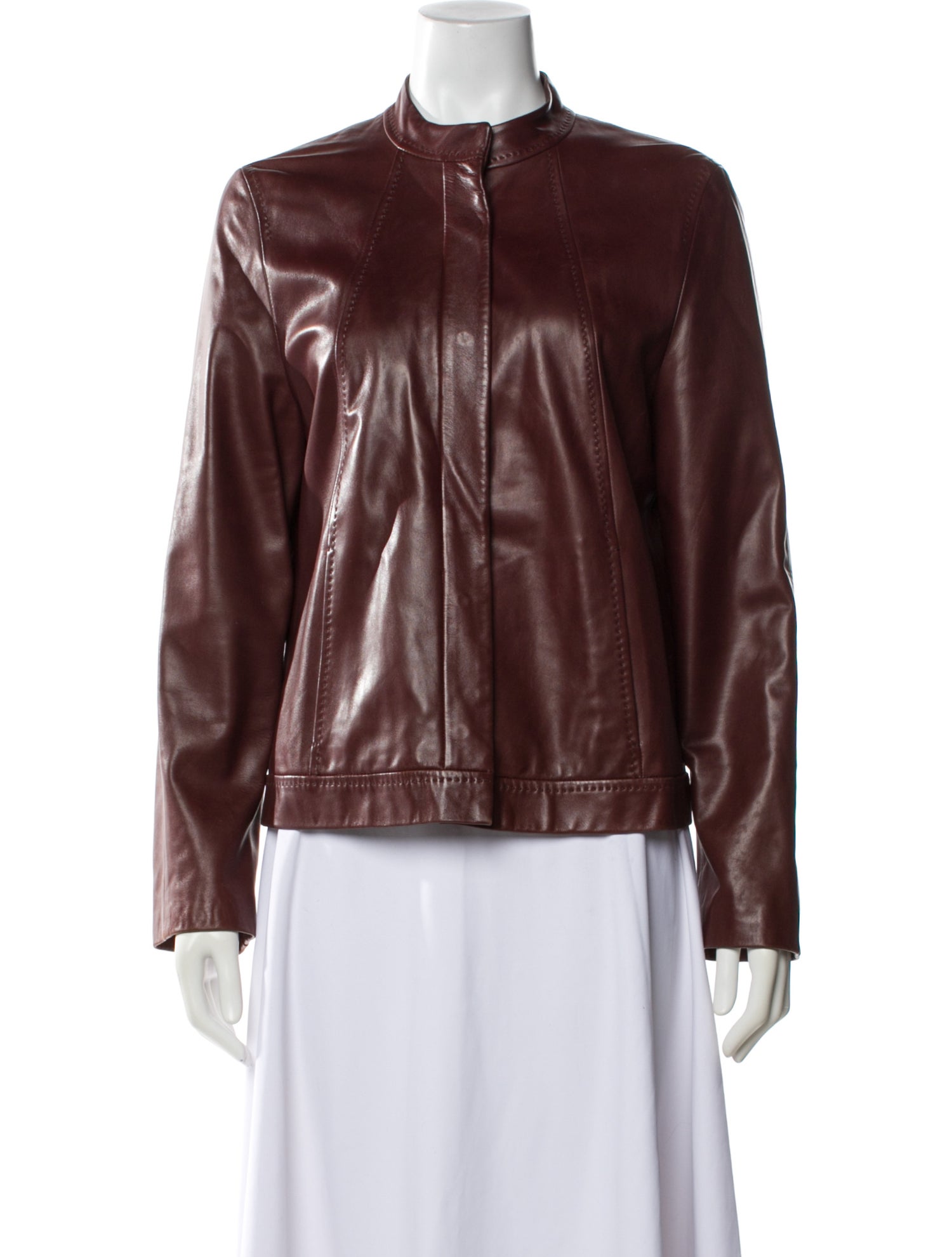 Max Mara Leather Biker Jacket
