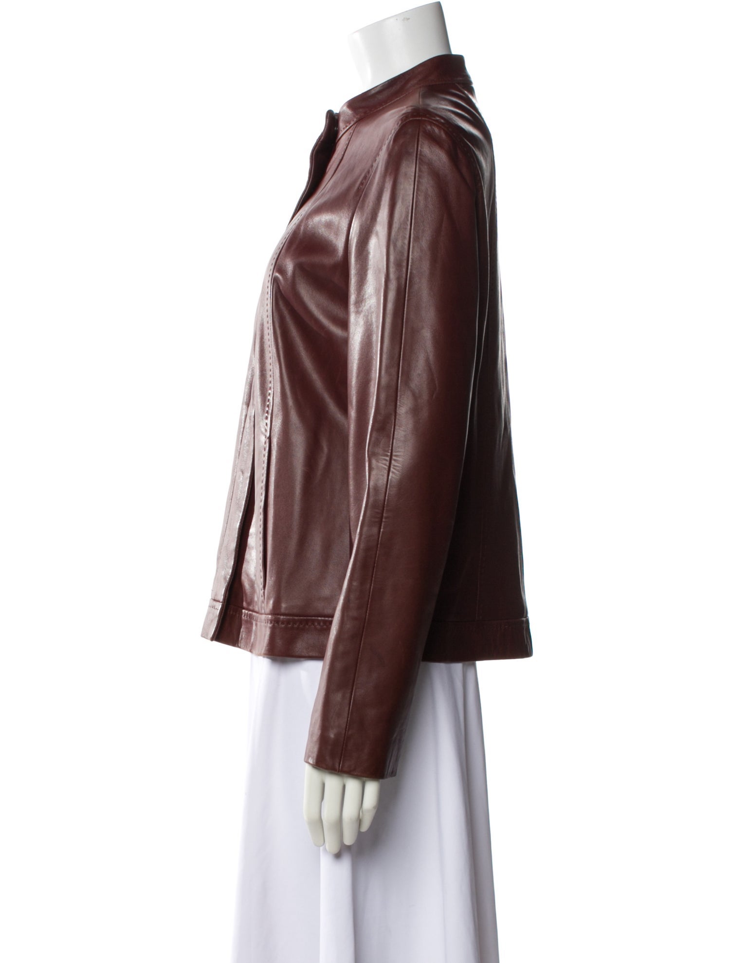 Max Mara Leather Biker Jacket